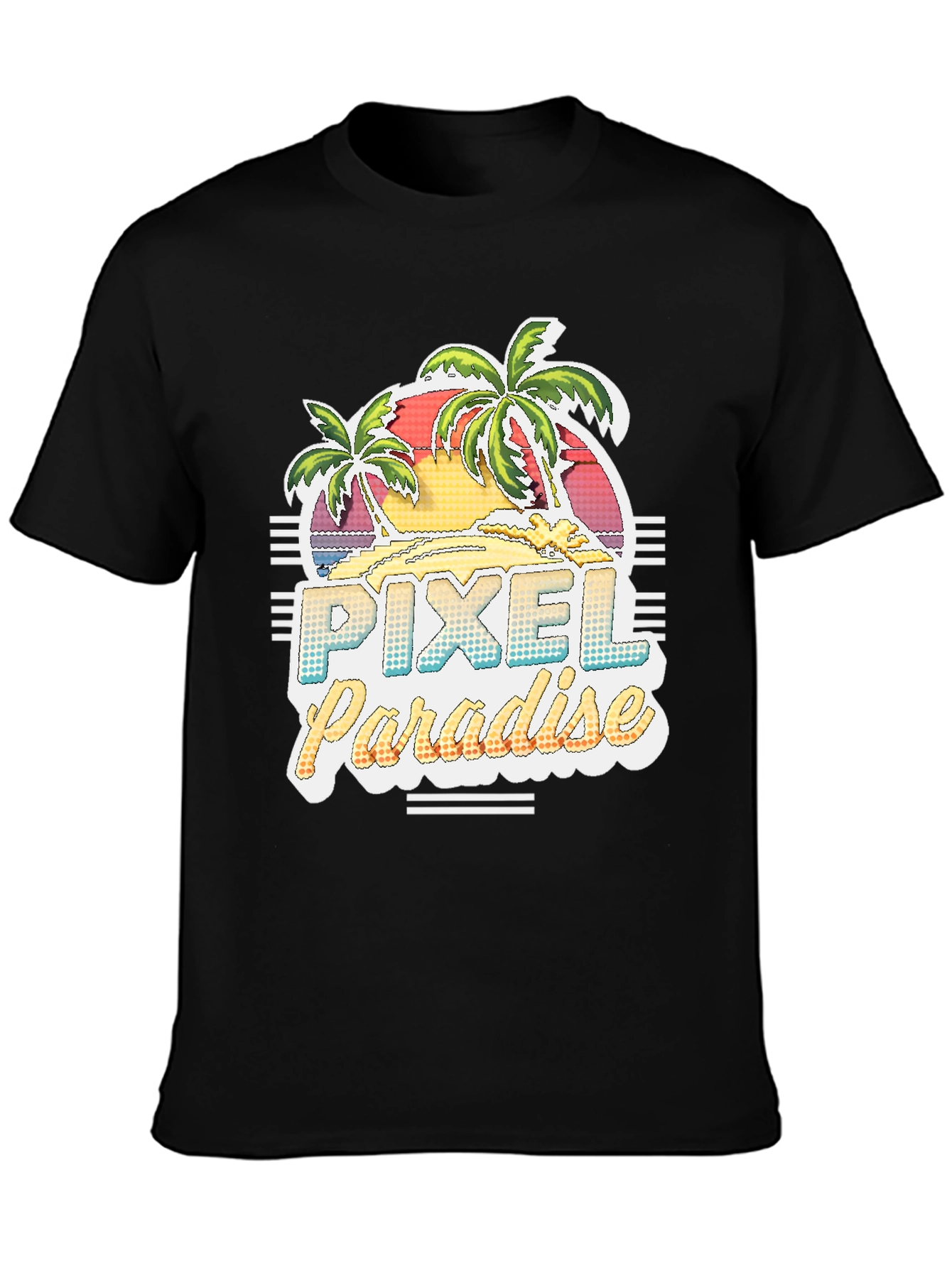 Pixel Paradise Retro Graphic Tee