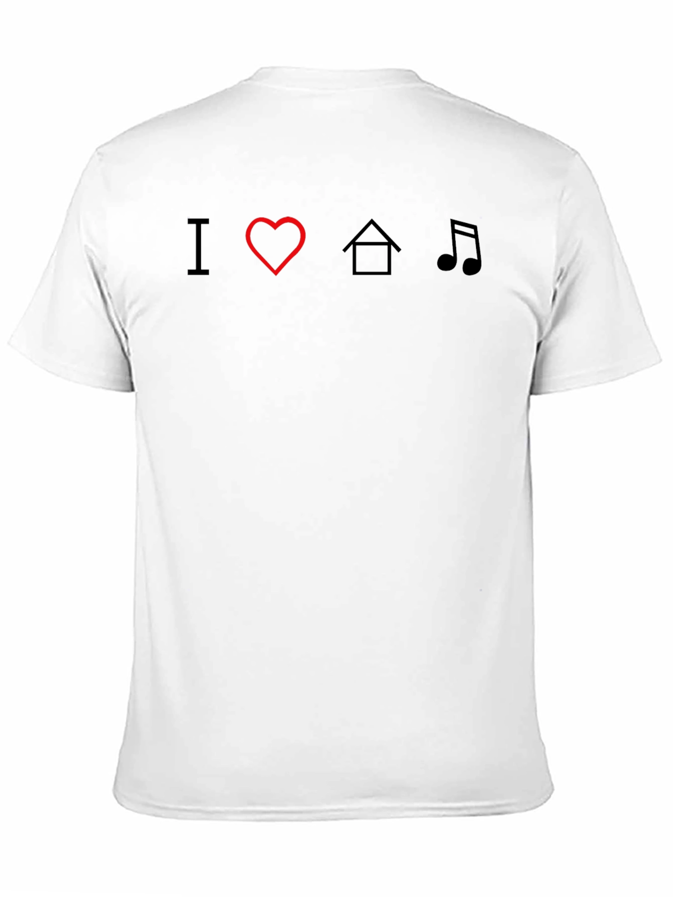 I Heart House Music Black T-Shirt