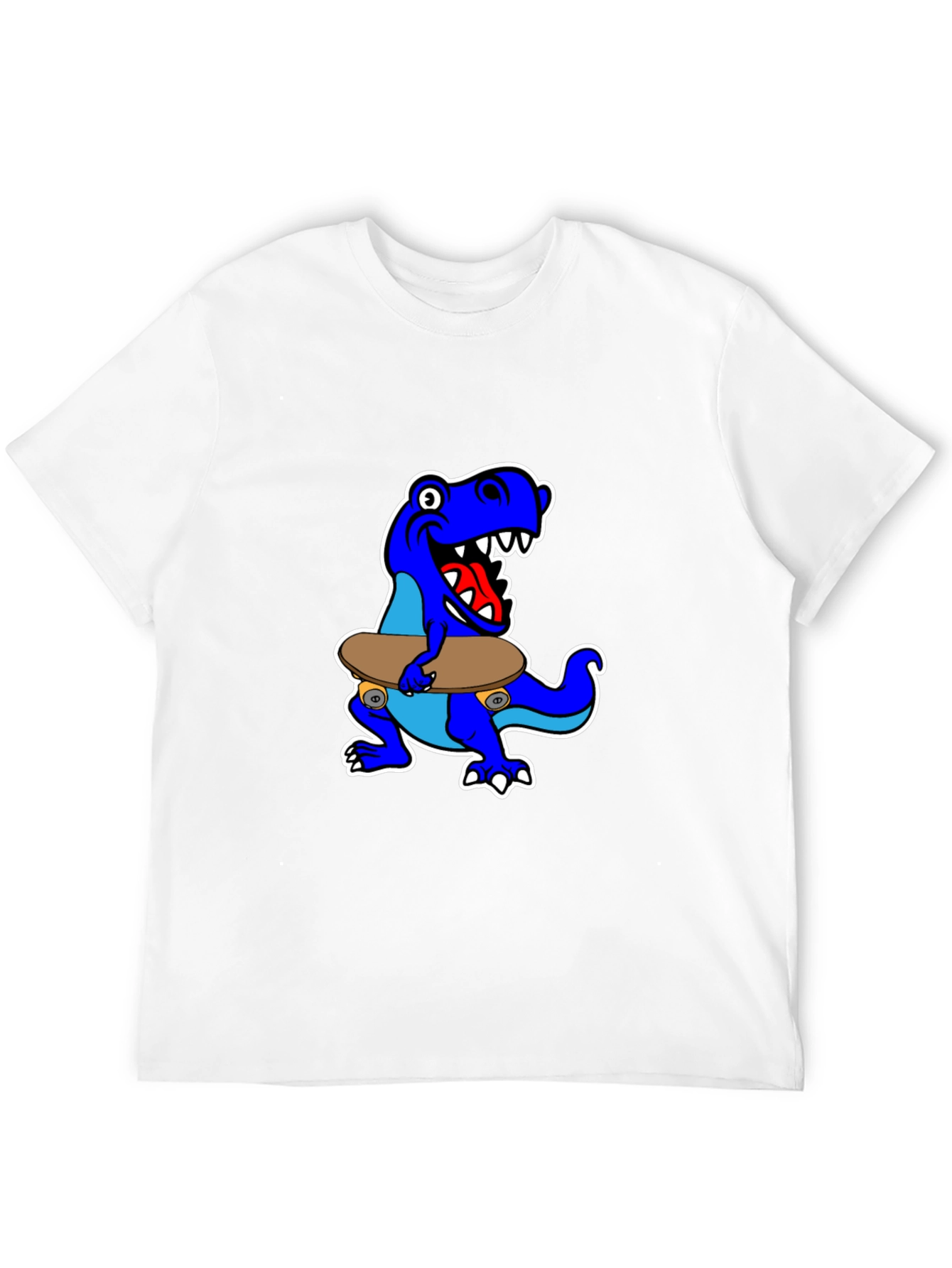 Dino Skateboarder Graphic Tee - Cool & Fun
