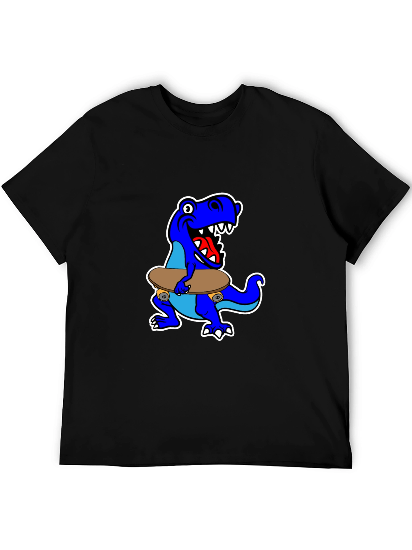 Dino Skateboarder Graphic Tee - Cool & Fun