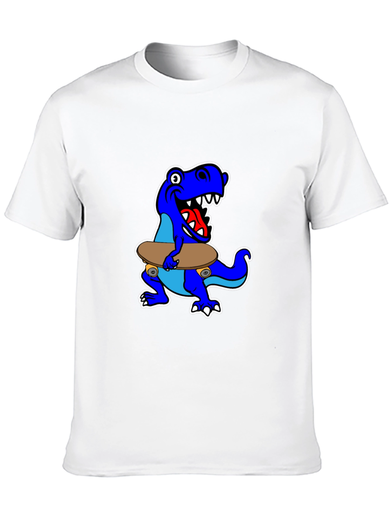 Dino Skateboarder Graphic Tee - Cool & Fun