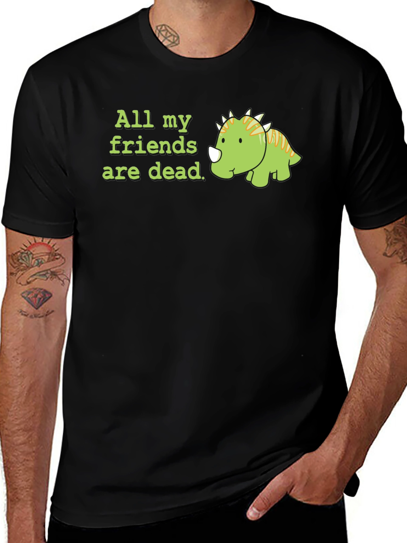 All My Friends Are Dead Dino T-Shirt