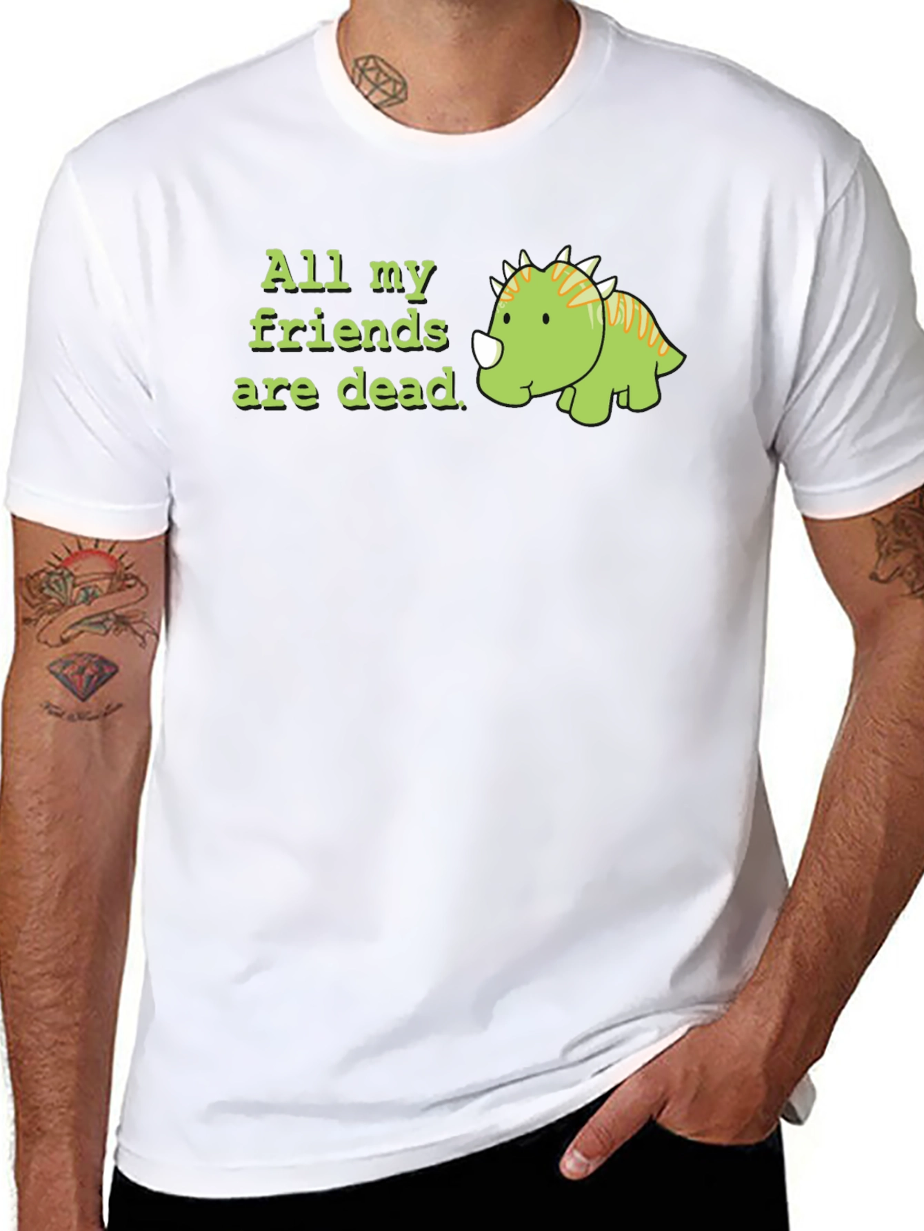 All My Friends Are Dead Dino T-Shirt