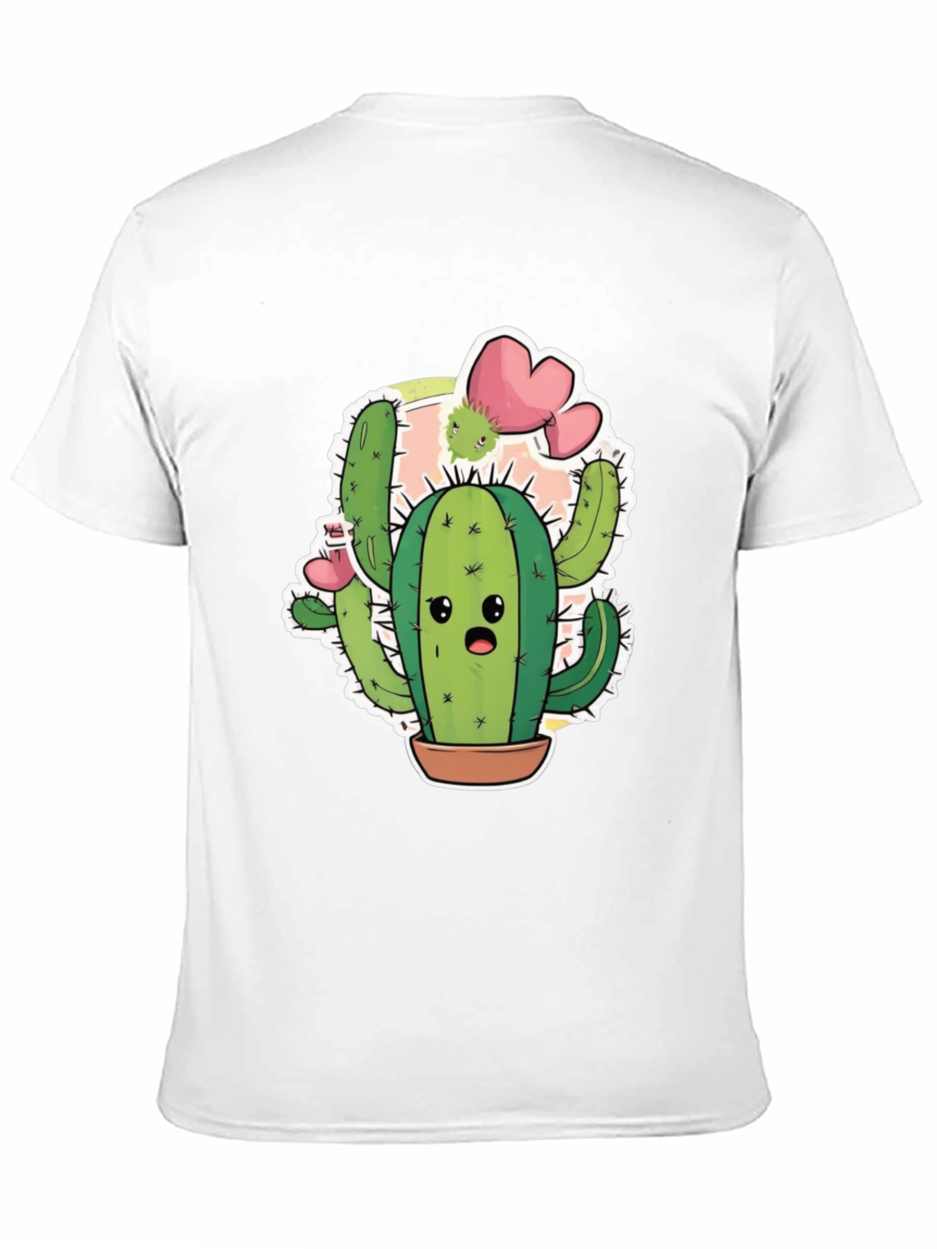 Cute Cactus T-Shirt - Unisex Black Cotton Tee
