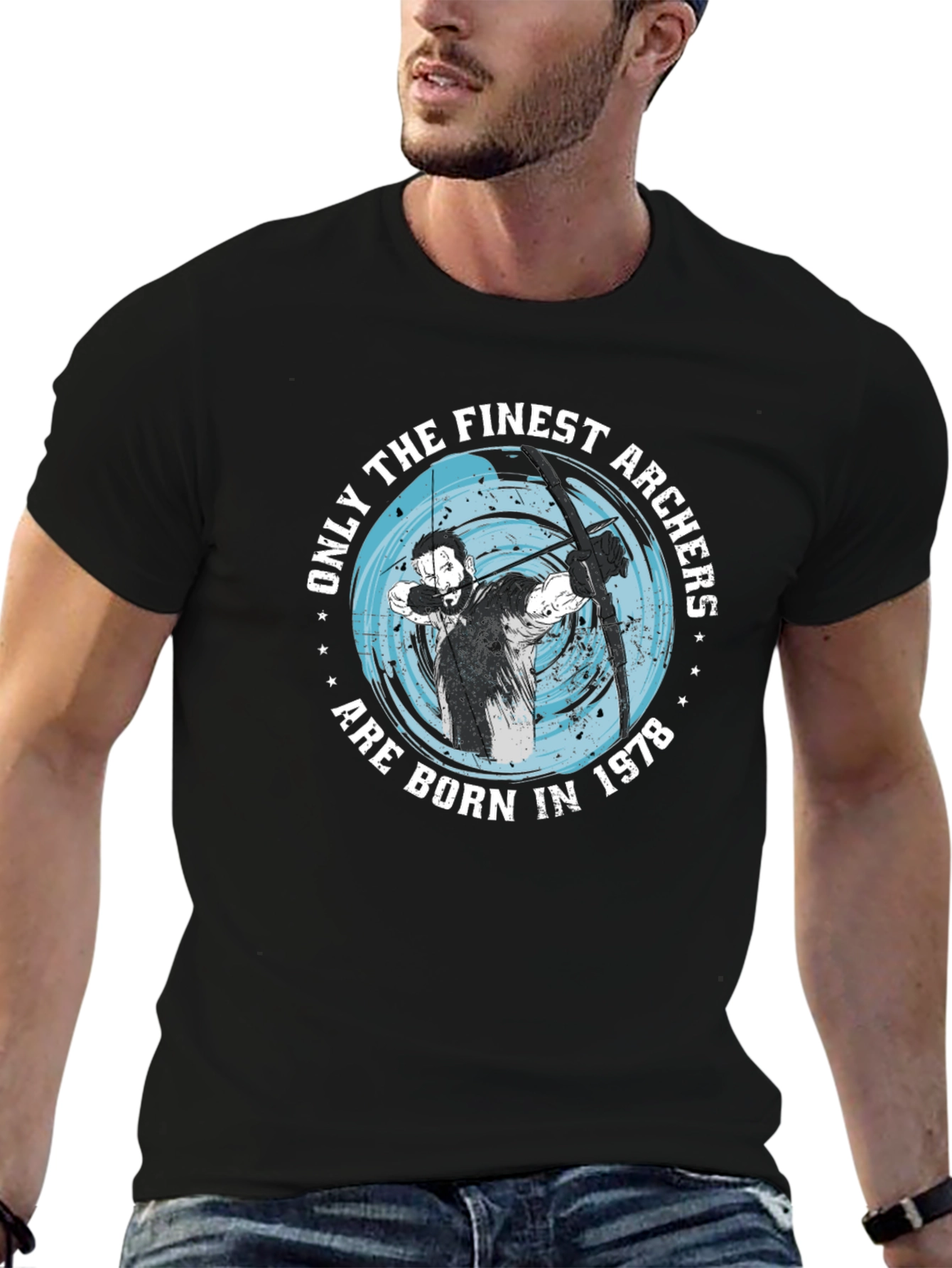 Finest Archers Born in 1978 Black T-Shirt