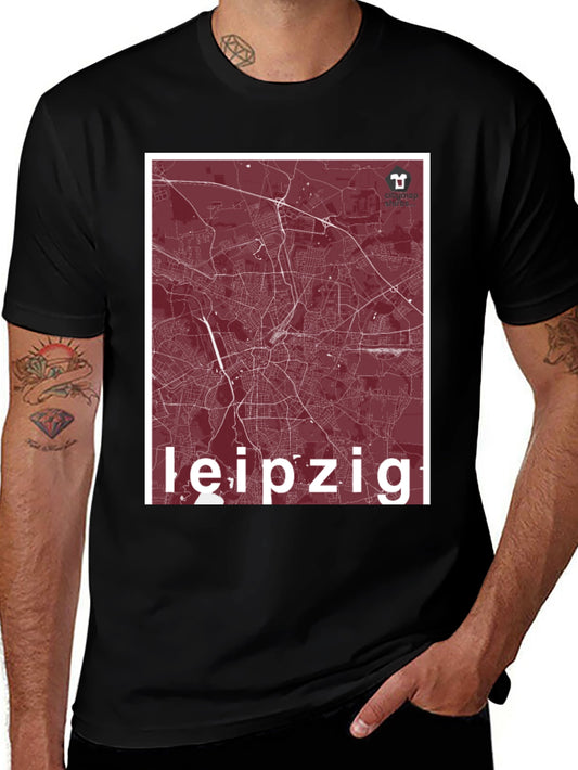 Leipzig Map T-Shirt - Cityscape Souvenir Tee