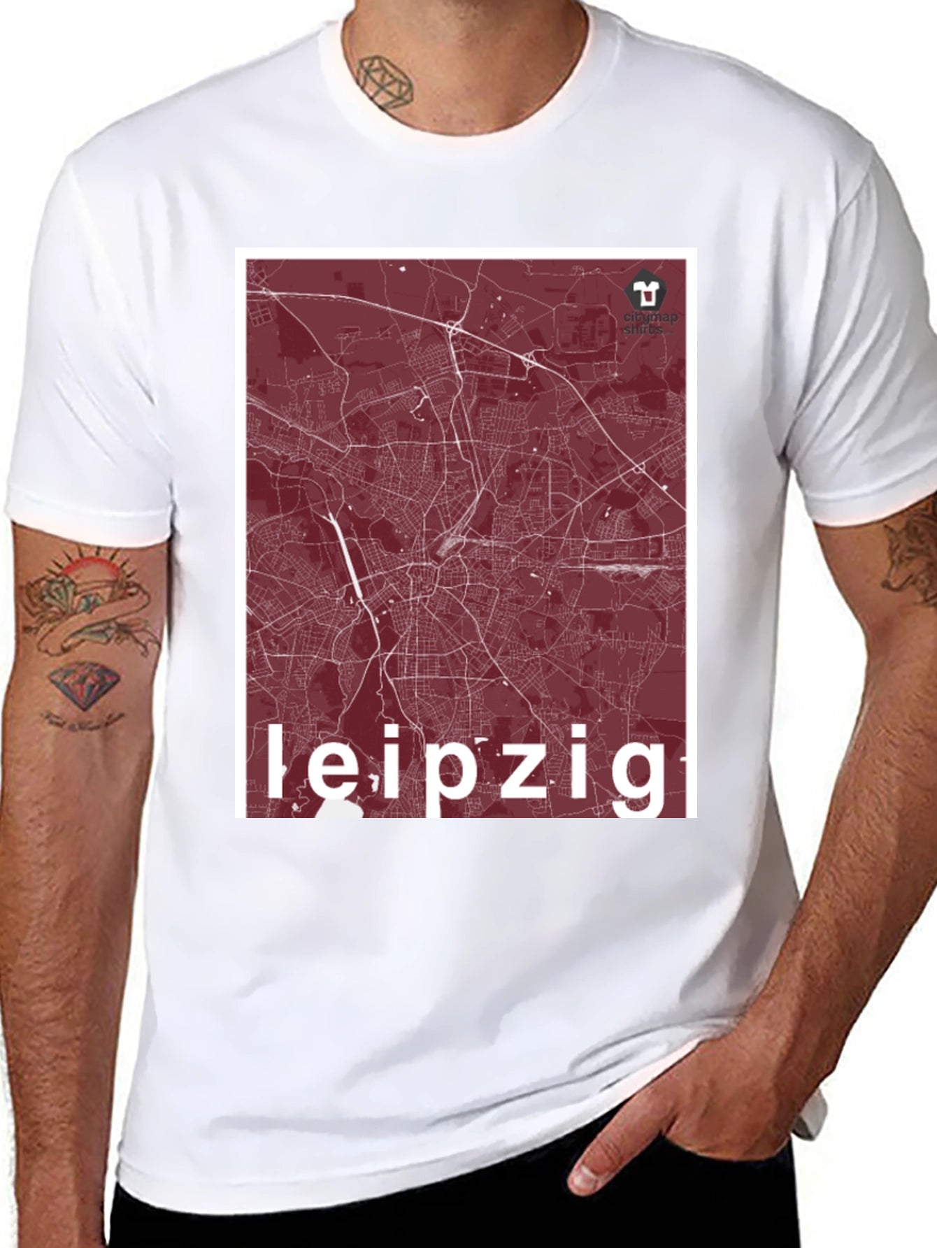 Leipzig Map T-Shirt - Cityscape Souvenir Tee