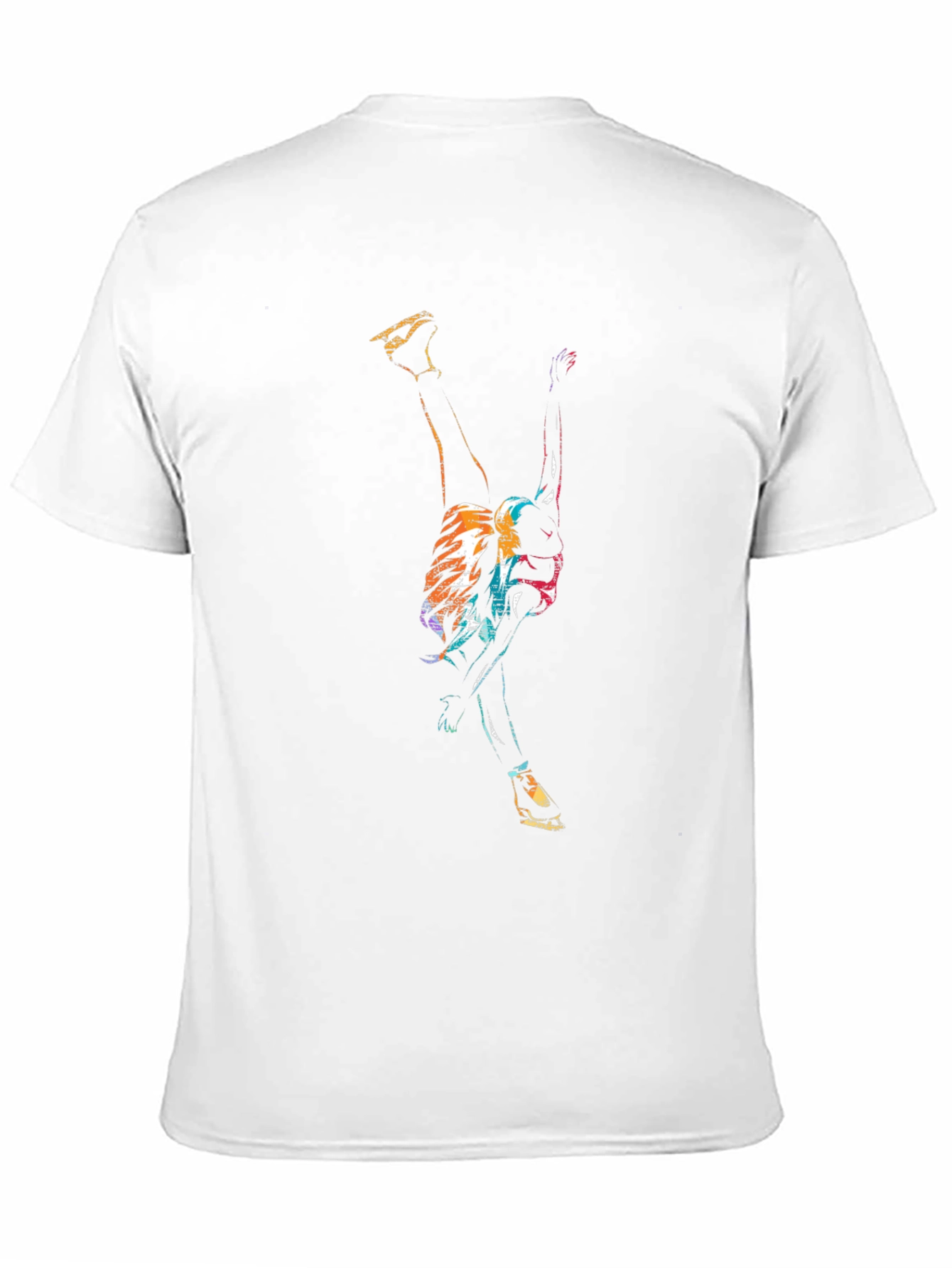 Abstract Dancer Graphic Black T-Shirt