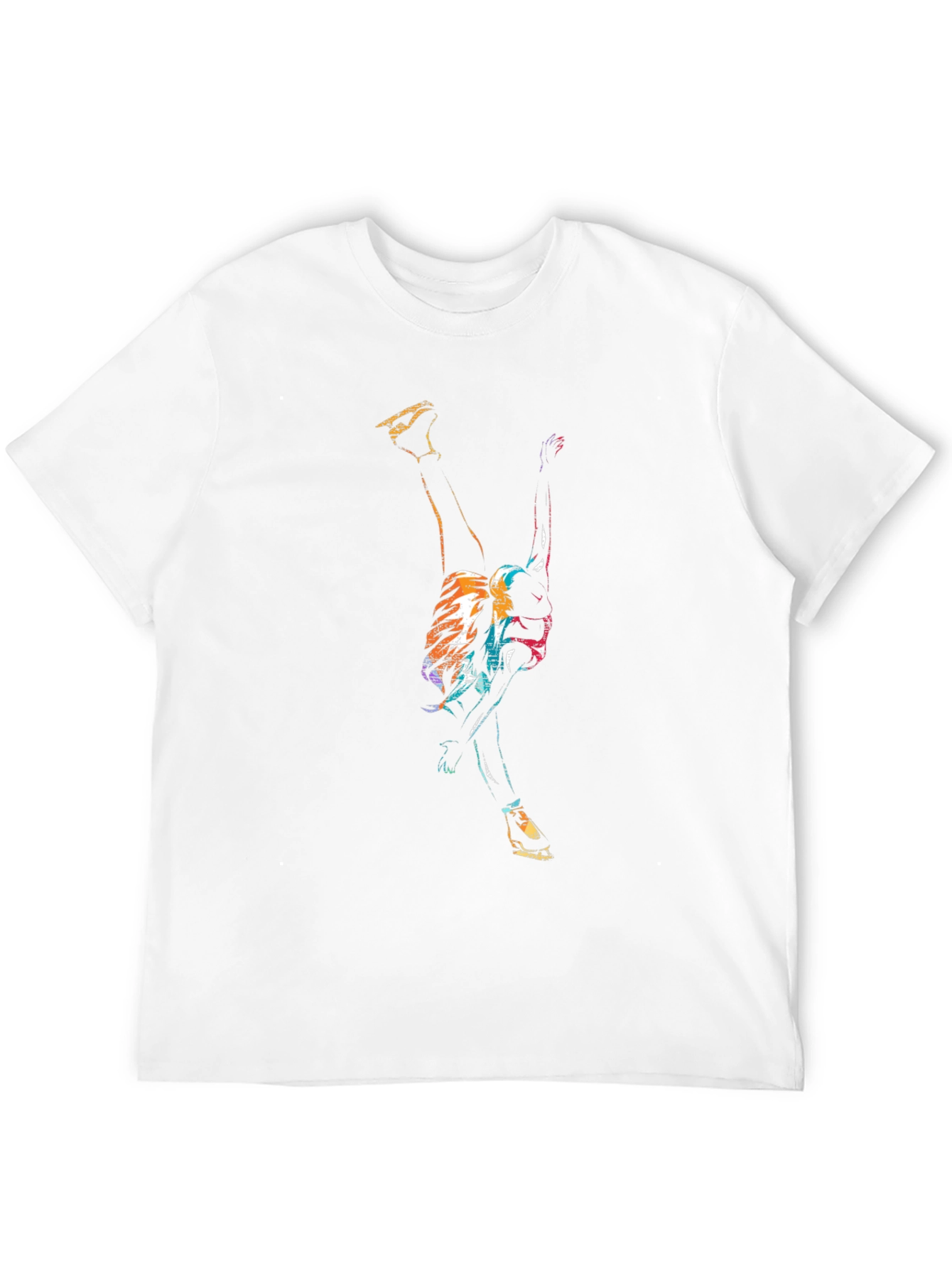 Abstract Dancer Graphic Black T-Shirt