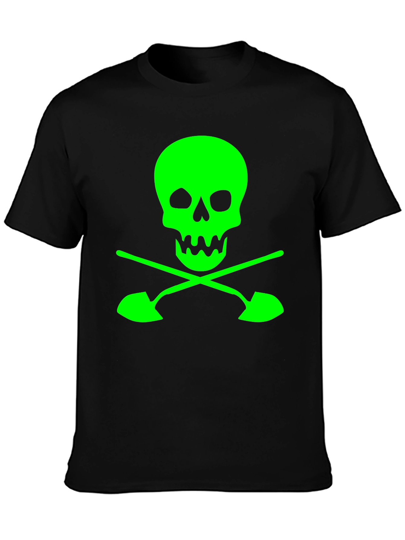 Skull and Shovels Graphic Tee - Black