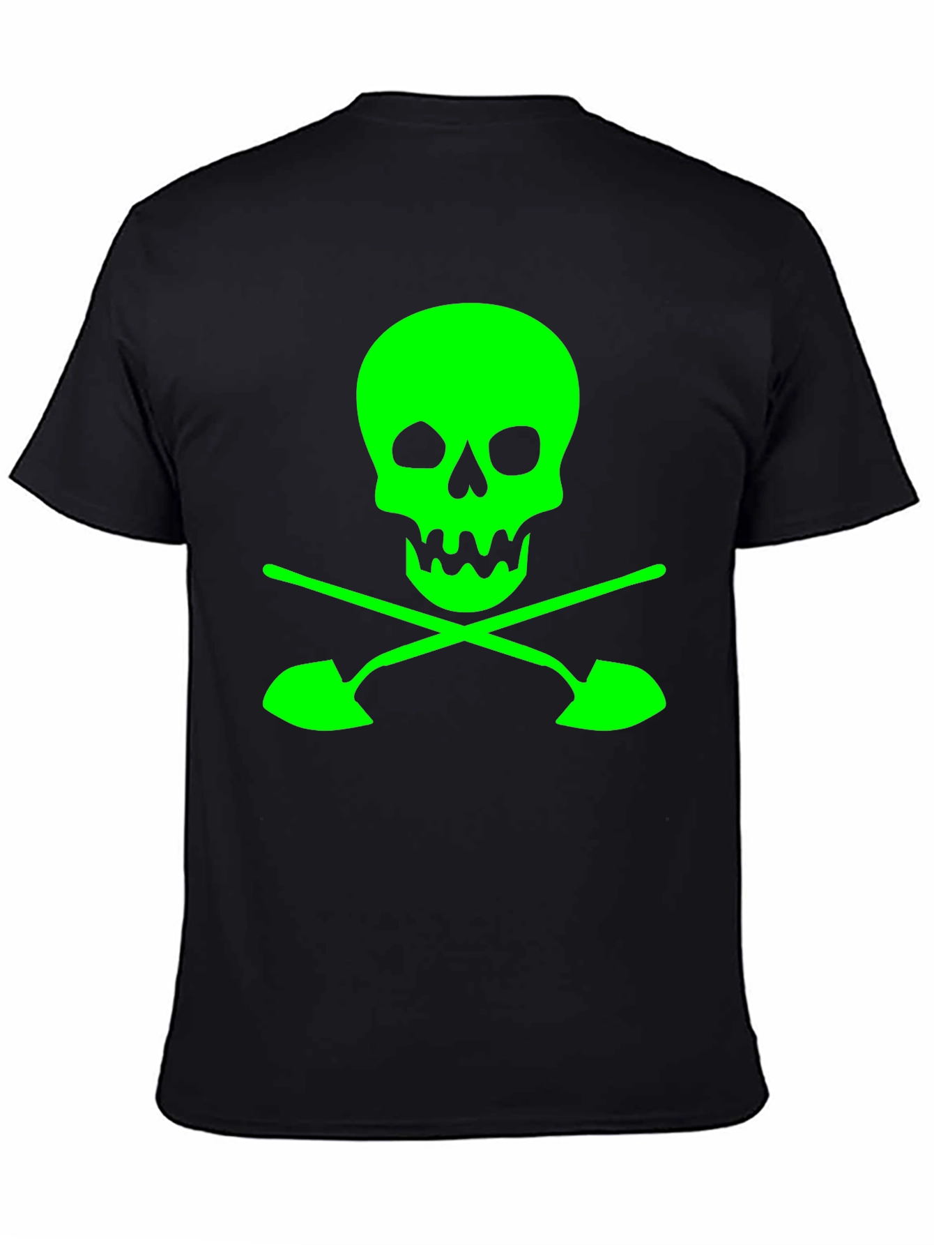 Skull and Shovels Graphic Tee - Black