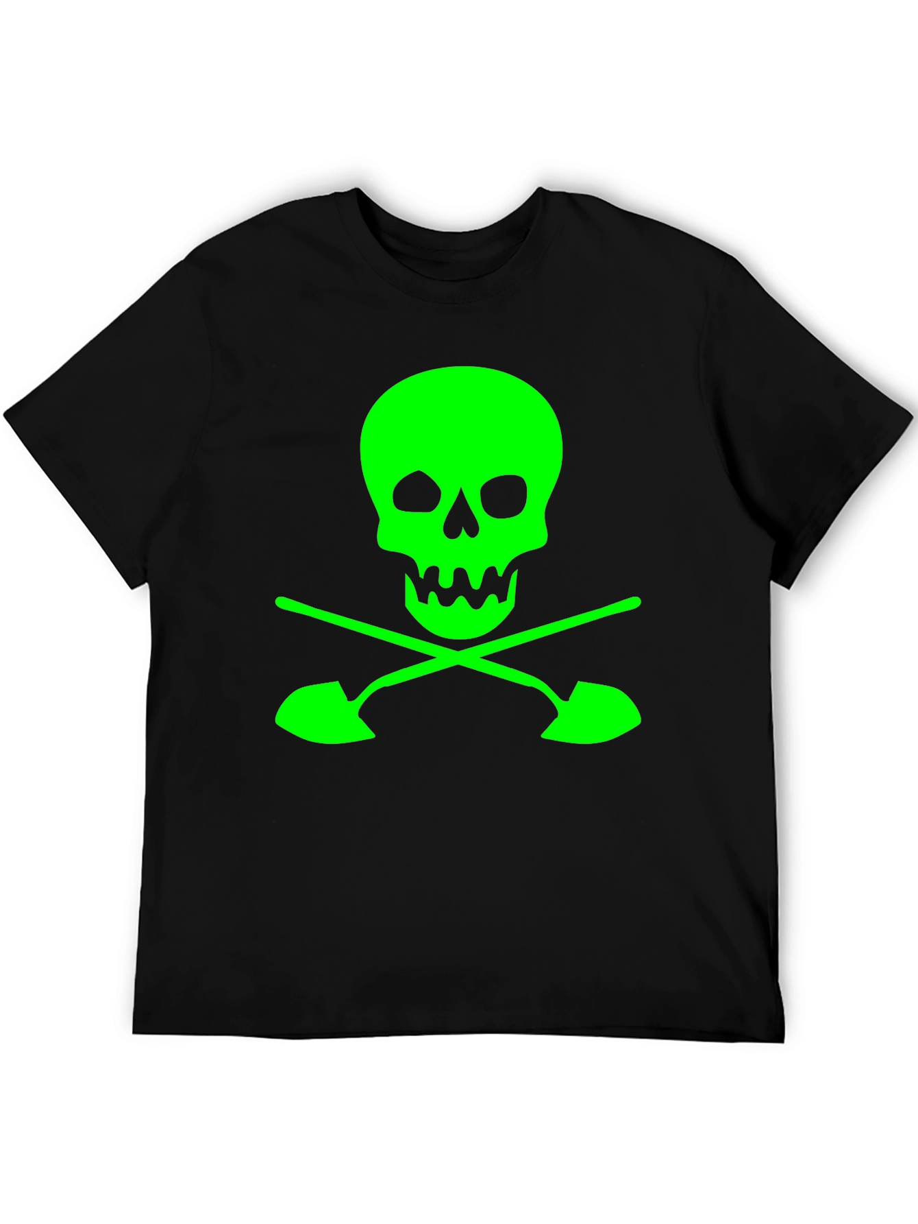 Skull and Shovels Graphic Tee - Black