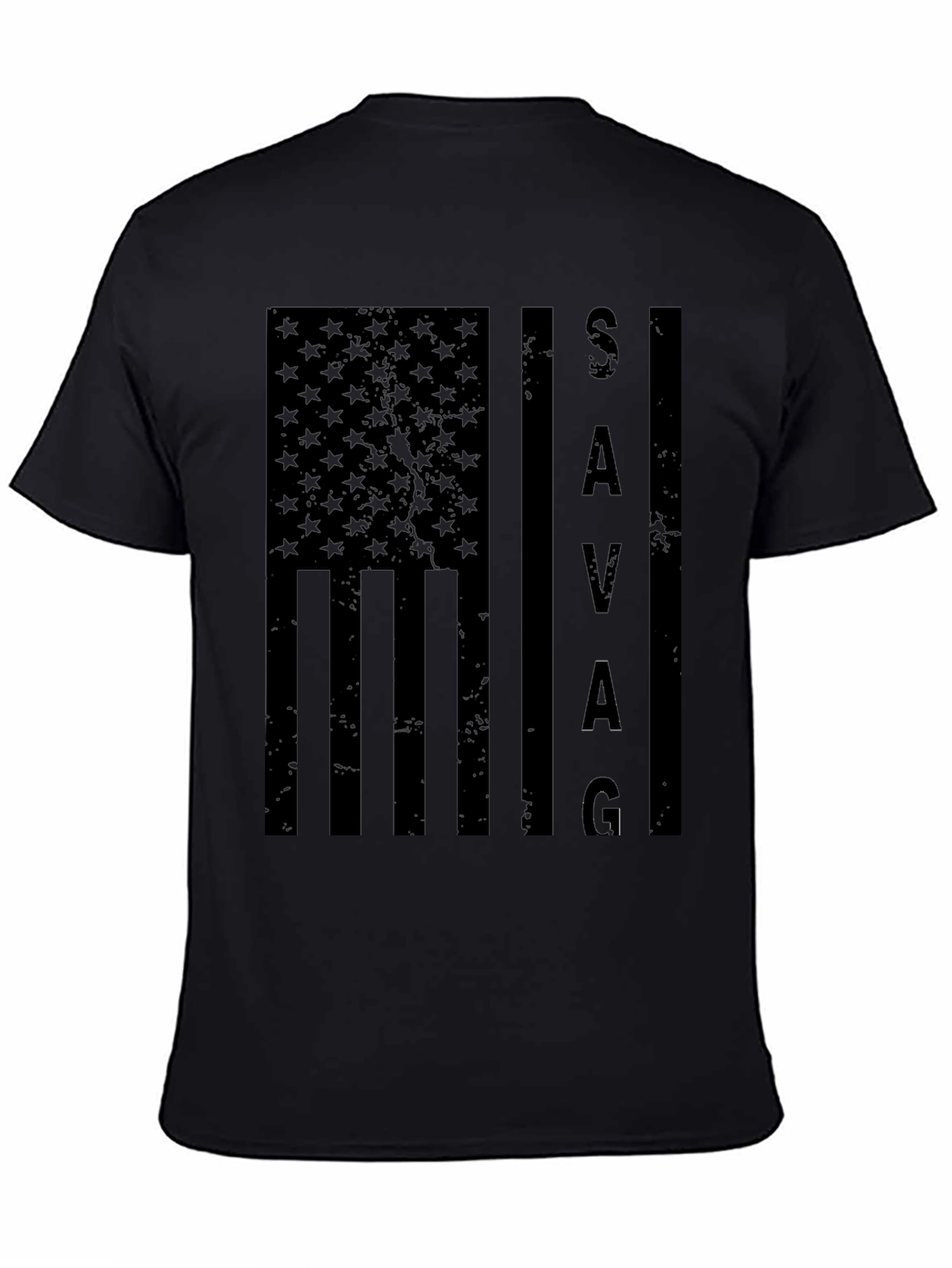 Savage American Flag Graphic T-Shirt