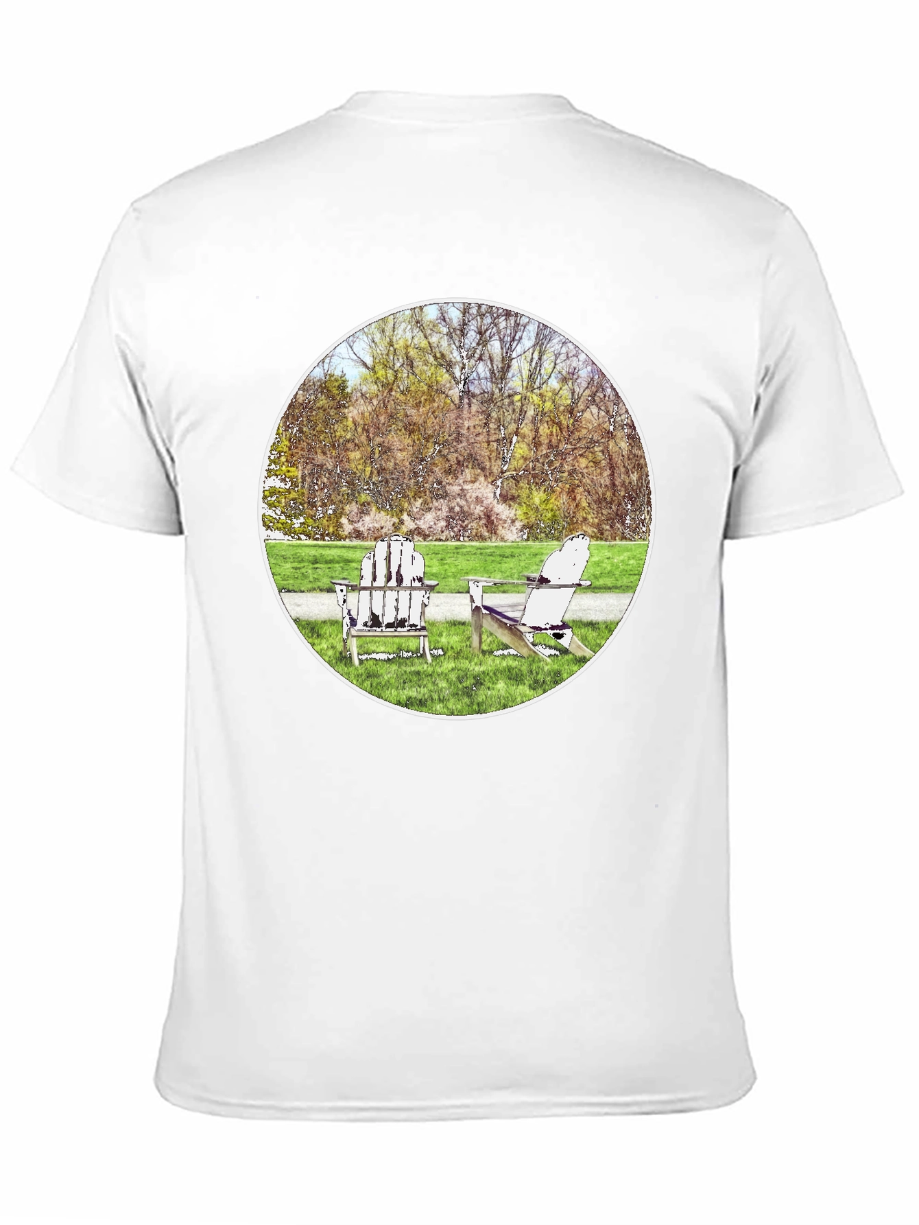 Relaxing Adirondack Chairs Graphic Tee - Comfort Fit