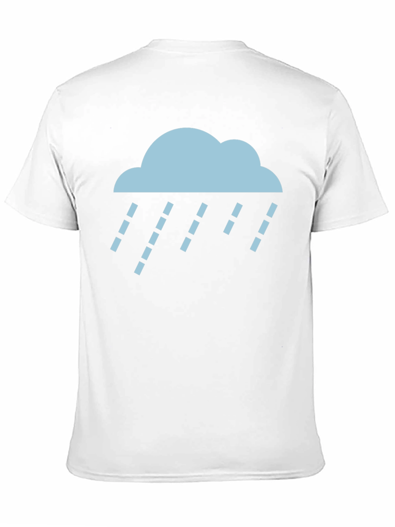 Rain Cloud Graphic Tee - Soft Black Cotton T-Shirt