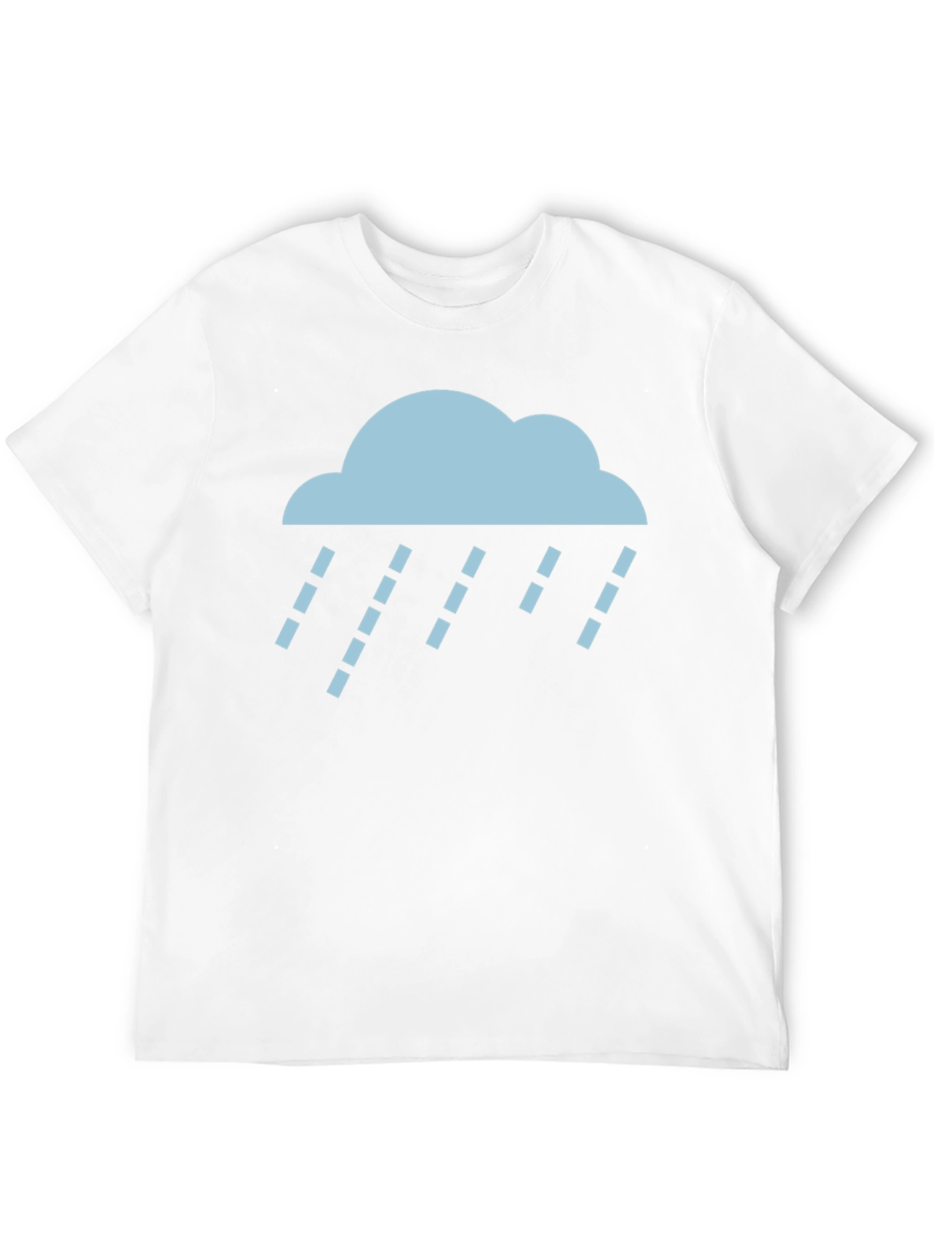 Rain Cloud Graphic Tee - Soft Black Cotton T-Shirt
