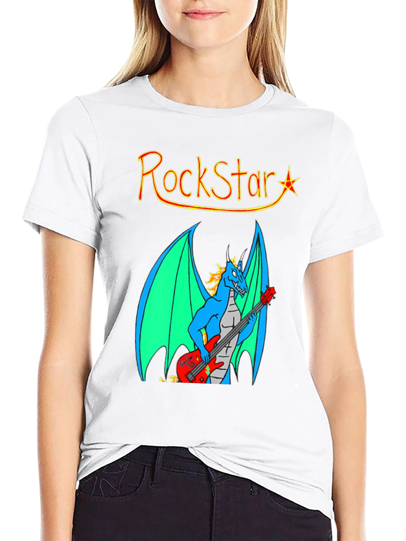 Rockstar Dragon Graphic T-Shirt