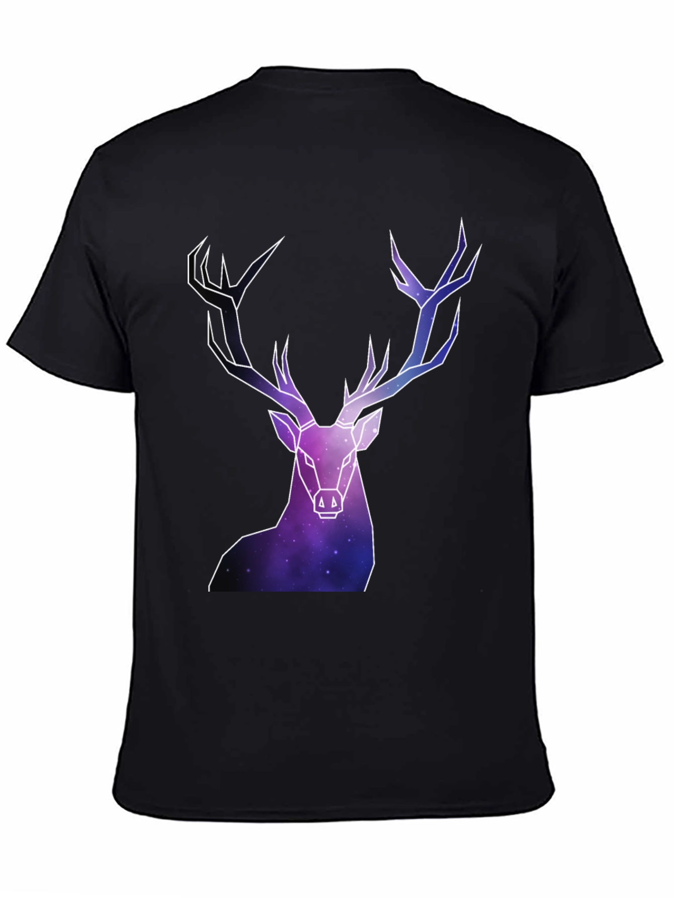 Geometric Galaxy Deer Graphic Tee