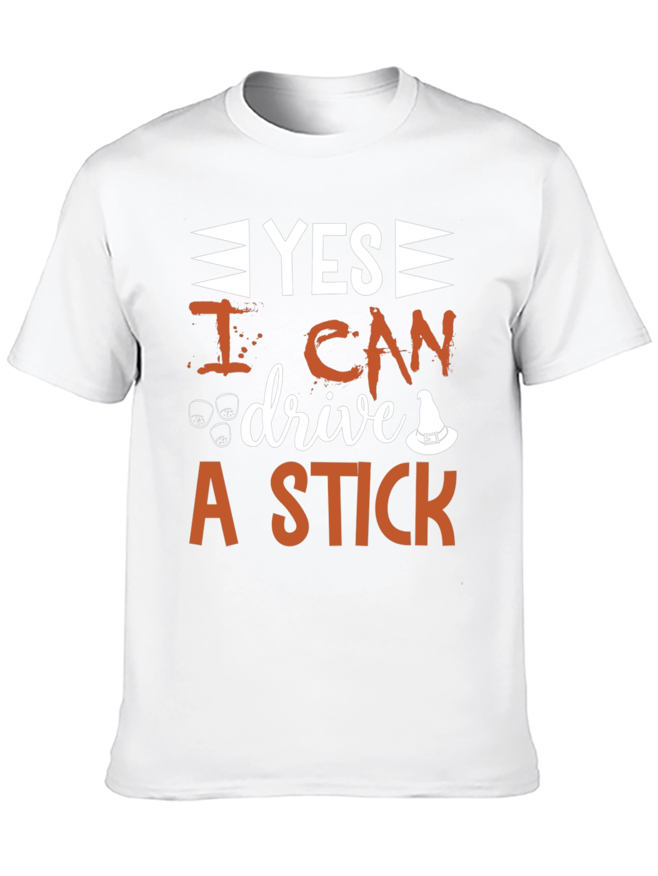 Yes I Can Drive A Stick Halloween Graphic T-Shirt