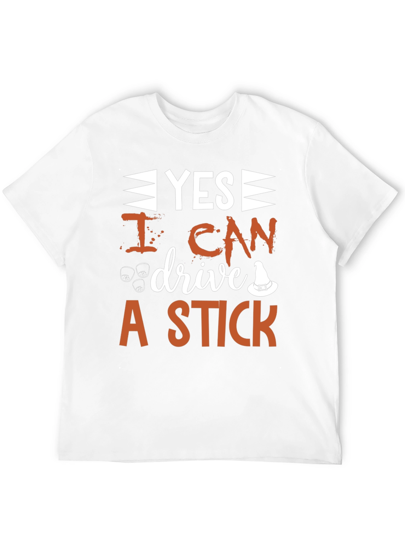 Yes I Can Drive A Stick Halloween Graphic T-Shirt