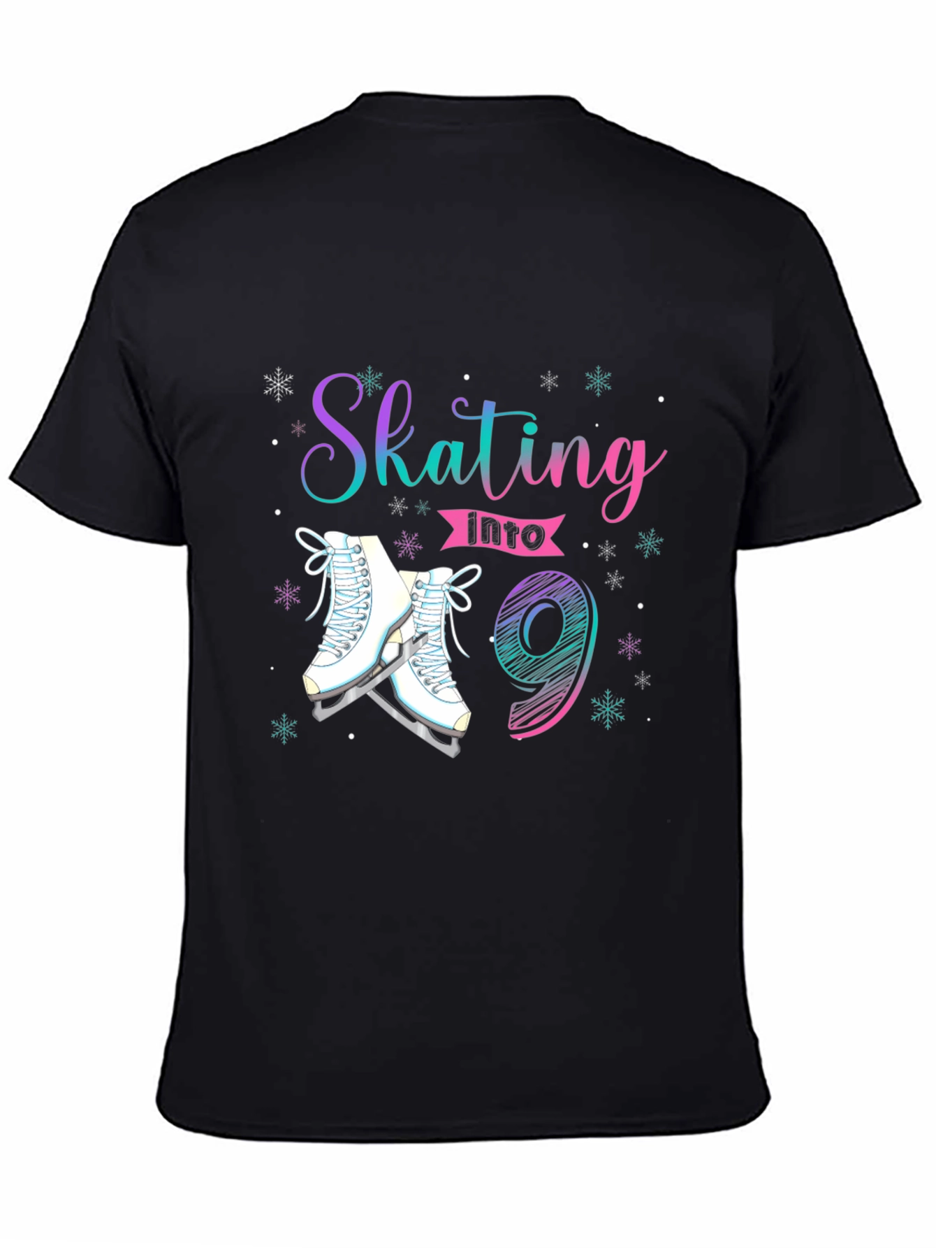 Skating Into 9th Birthday T-Shirt