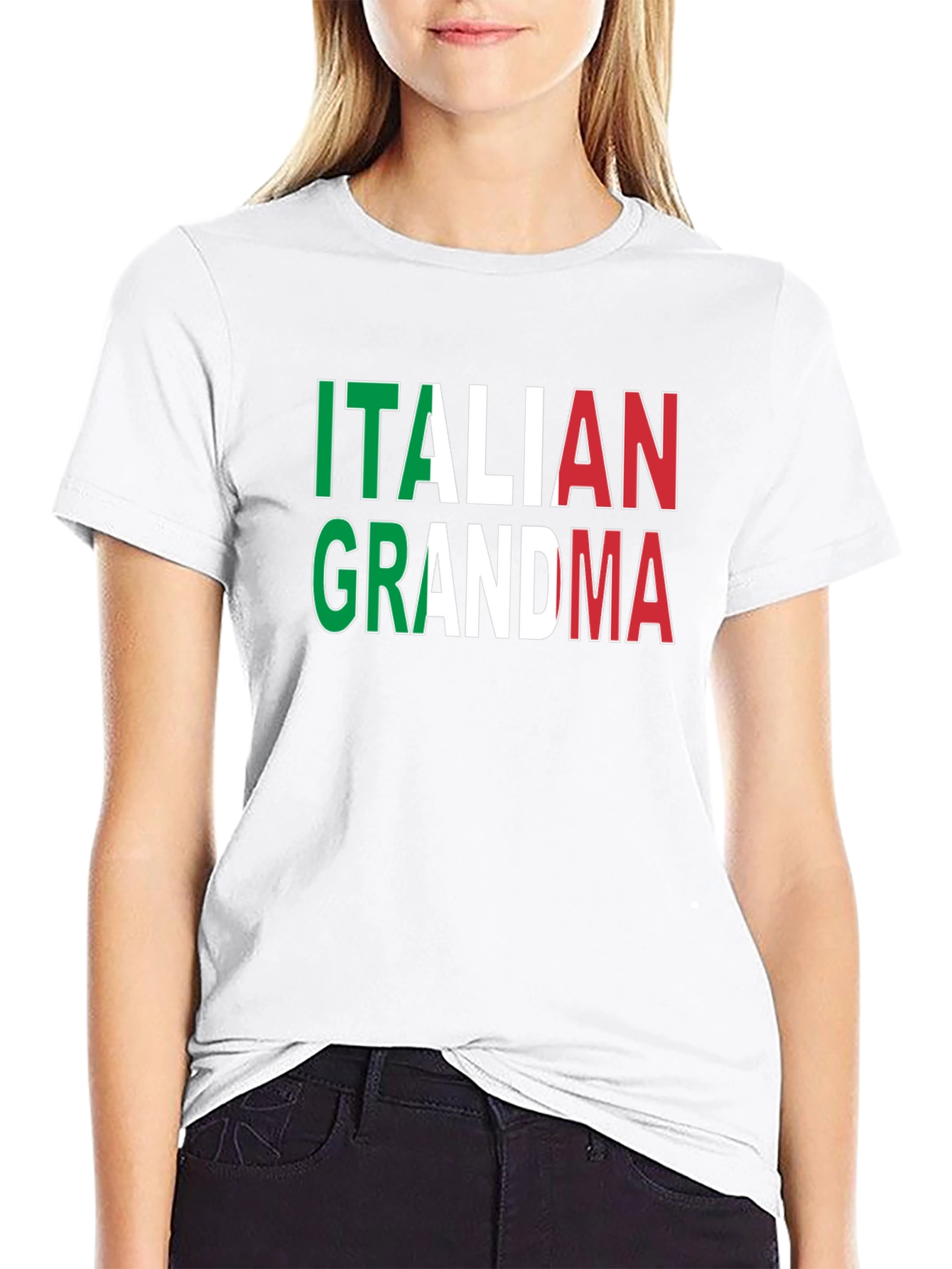 Italian Grandma T-Shirt - Italy Flag Pride