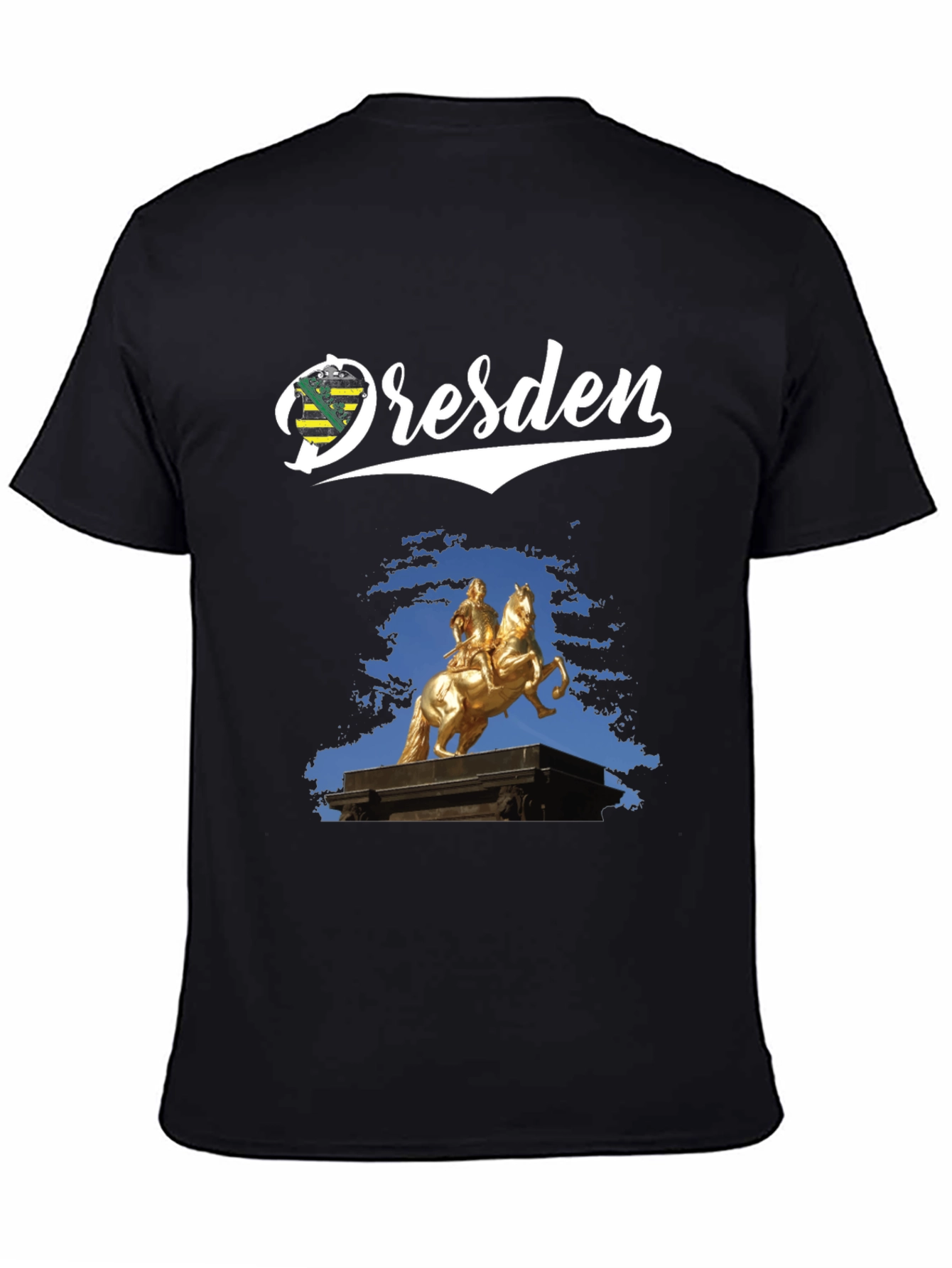 Dresden Germany Landmark Black T-Shirt