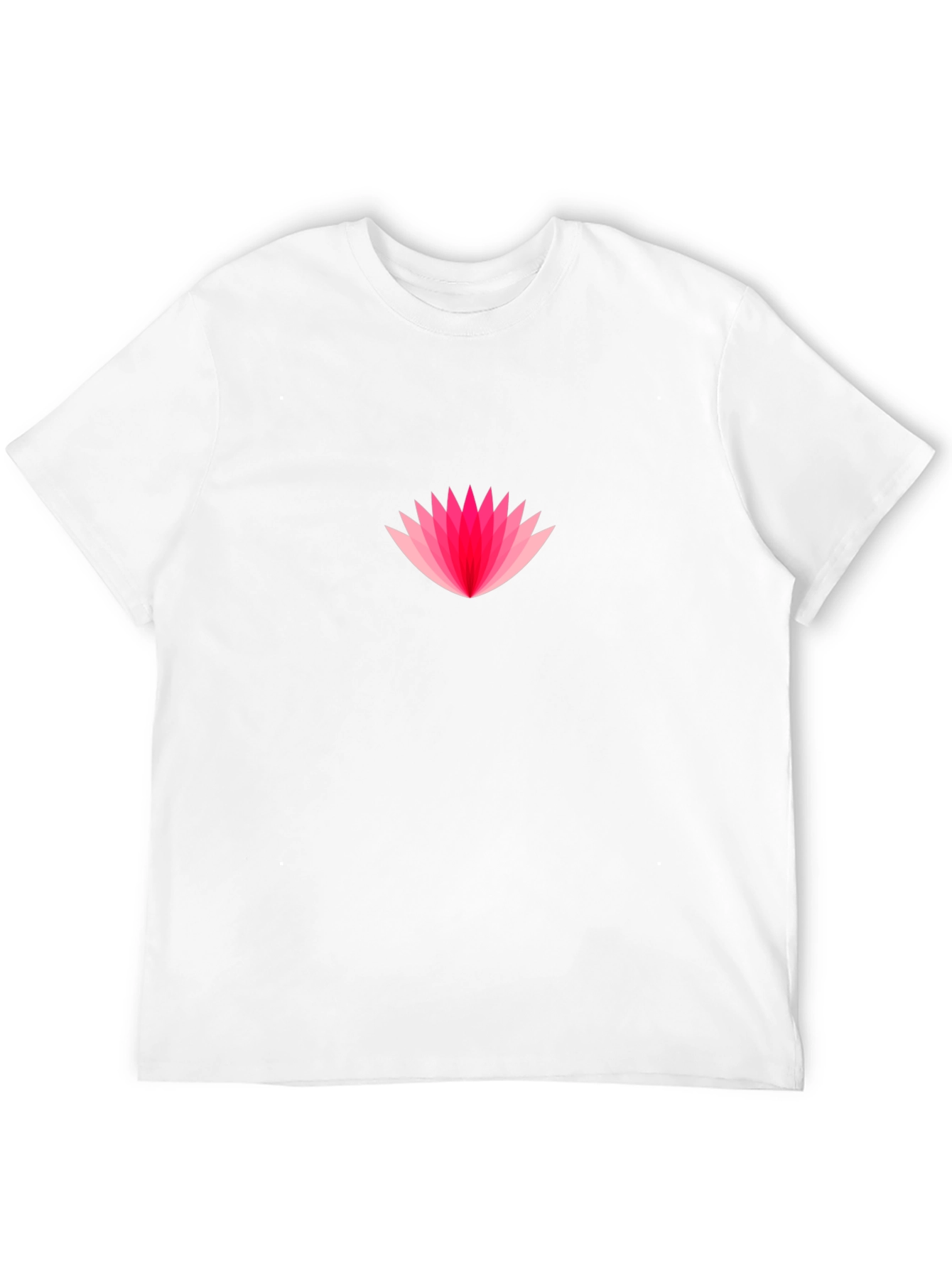 Pink Lotus Graphic Black T-Shirt
