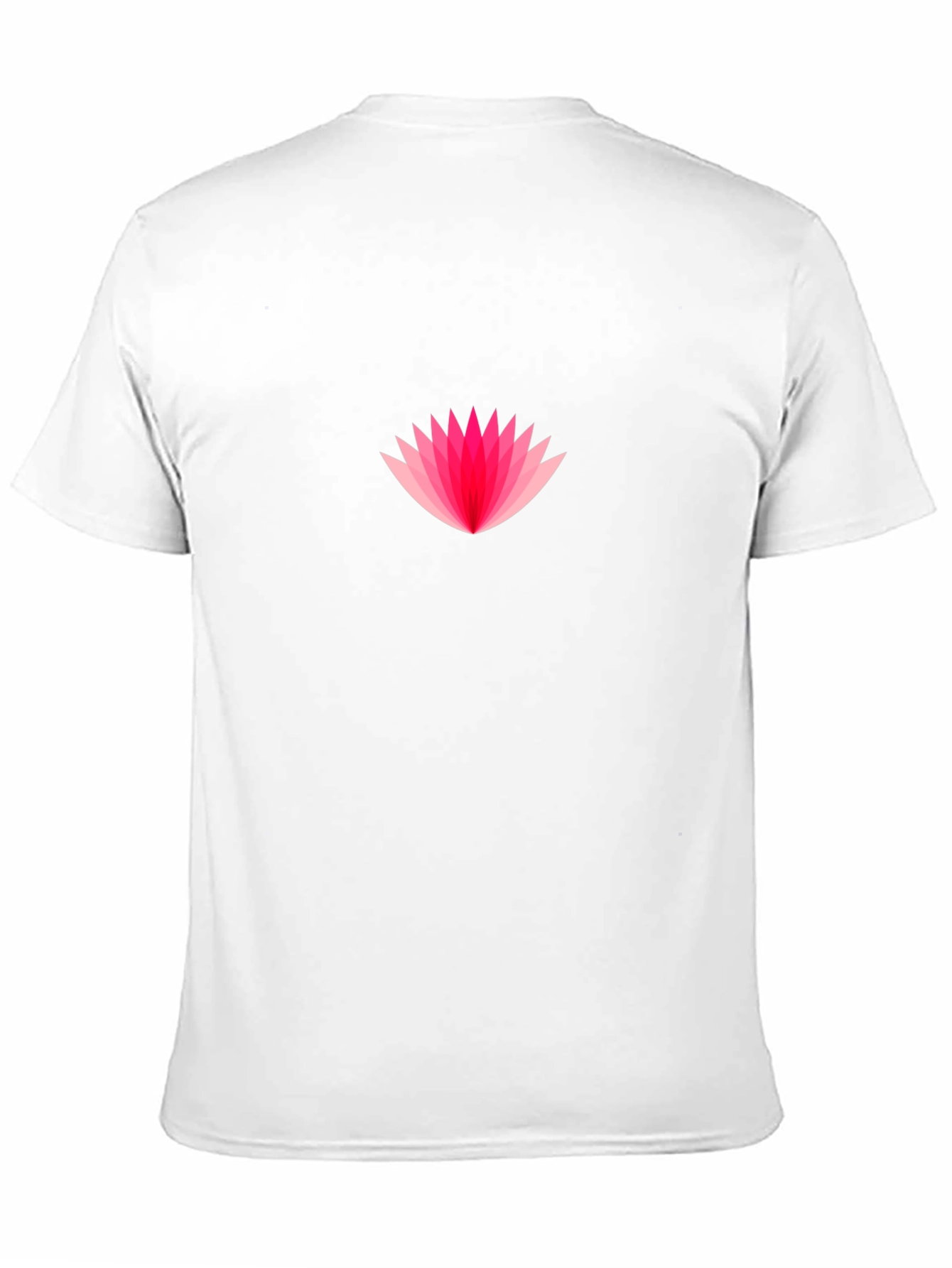 Pink Lotus Graphic Black T-Shirt