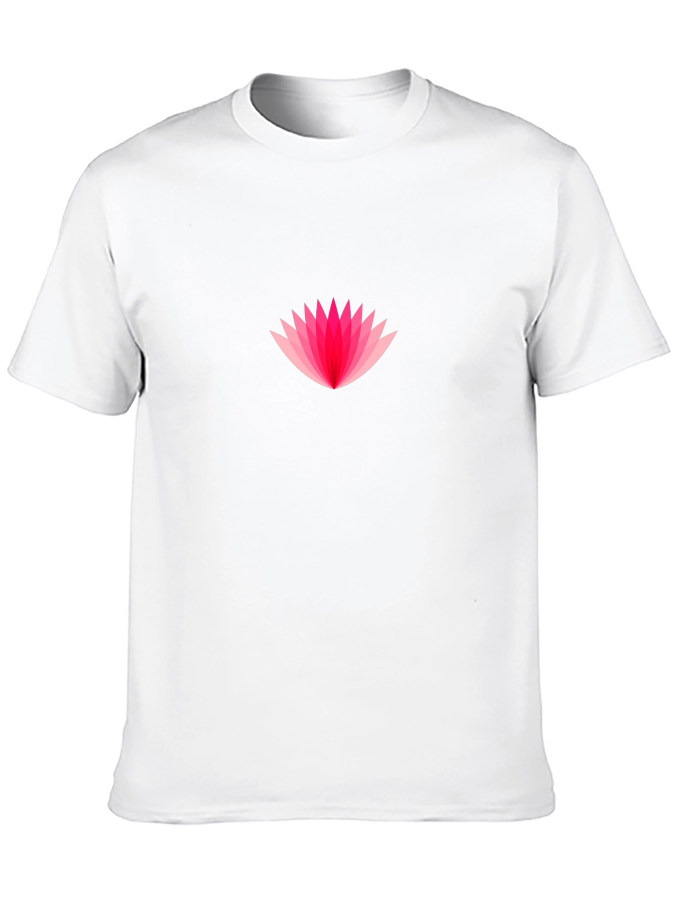 Pink Lotus Graphic Black T-Shirt