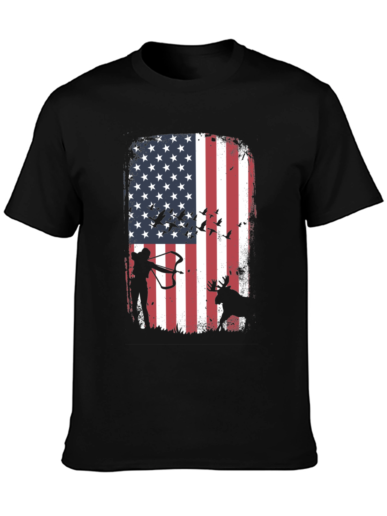 American Flag Hunting T-Shirt