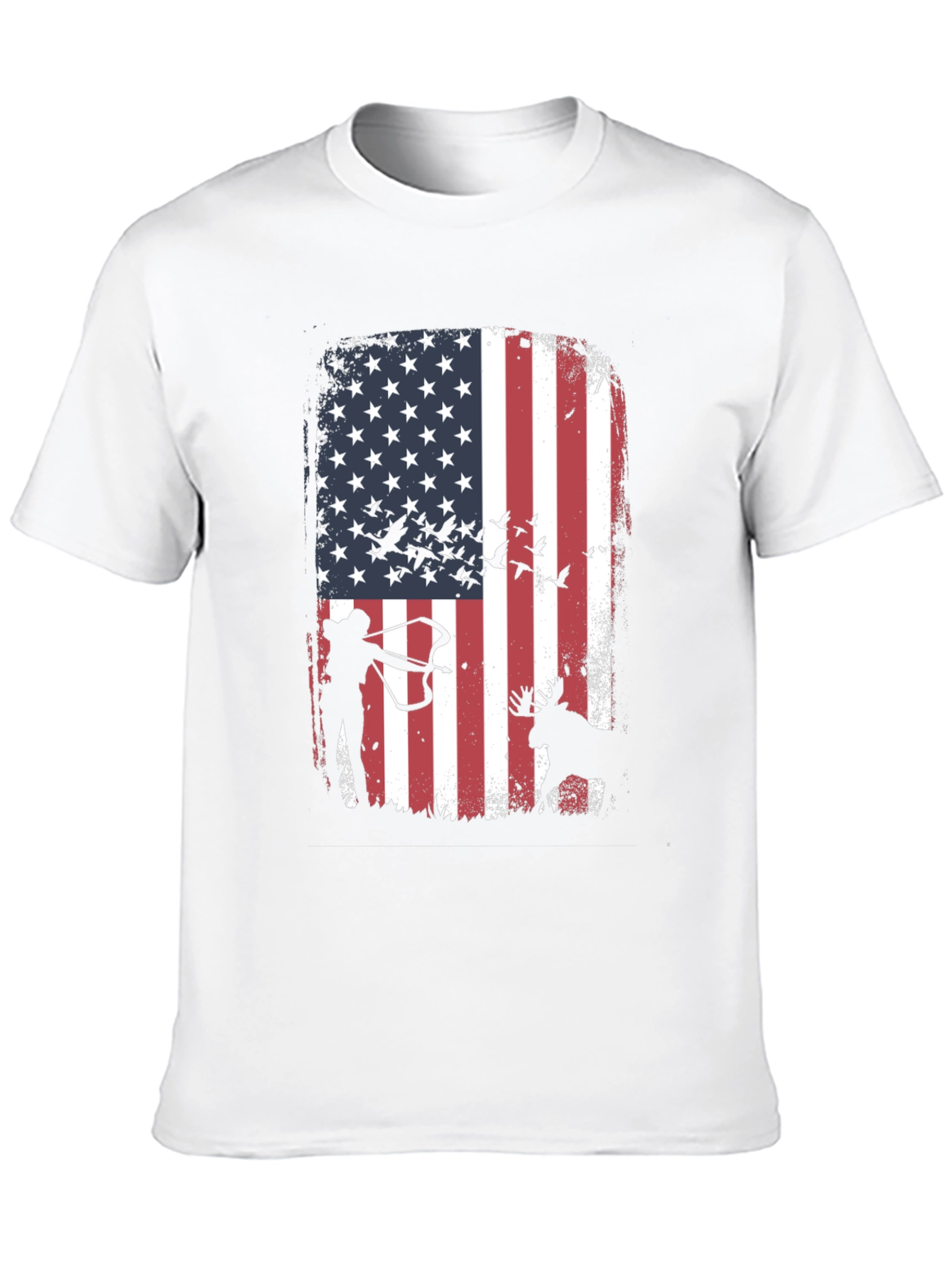 American Flag Hunting T-Shirt