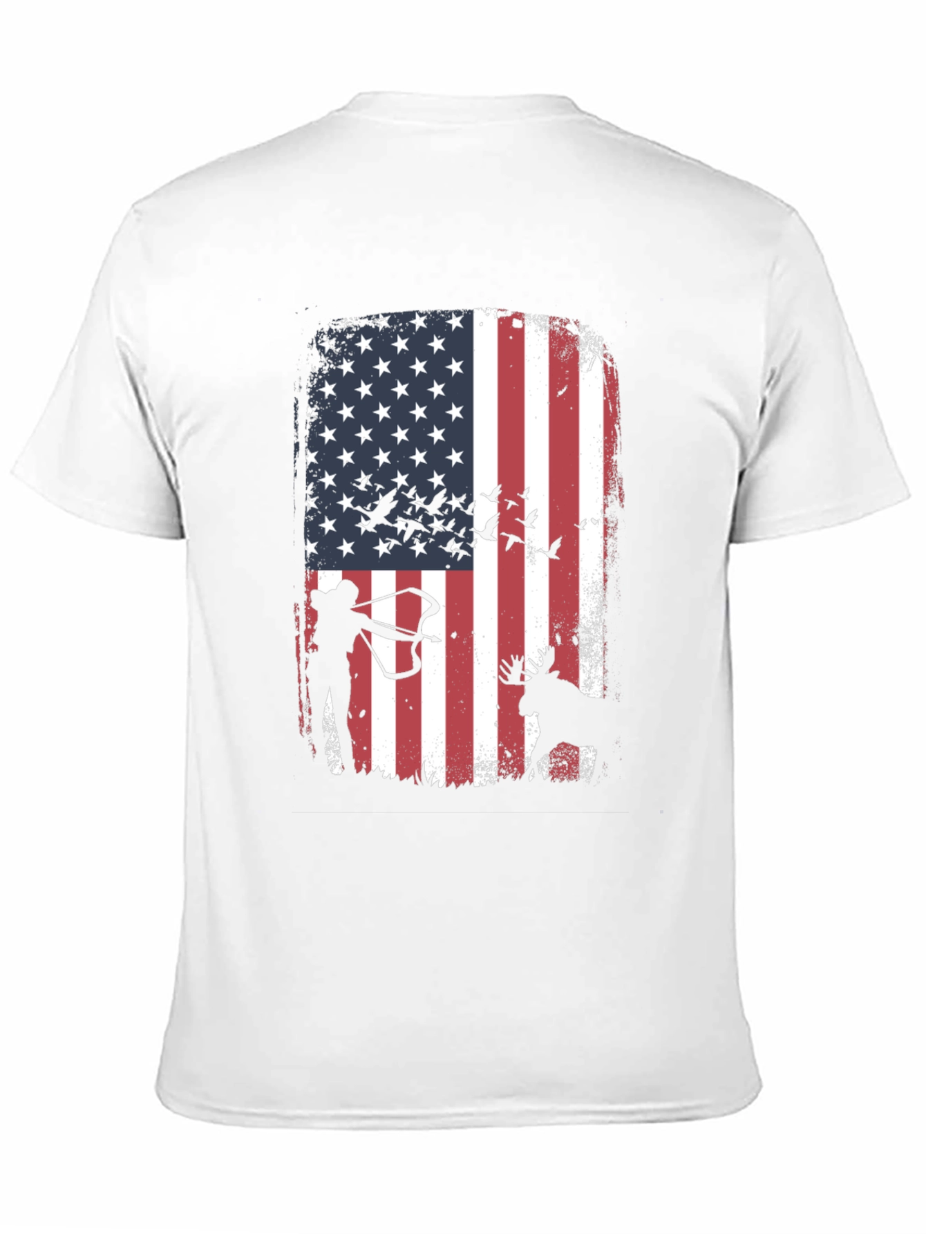 American Flag Hunting T-Shirt