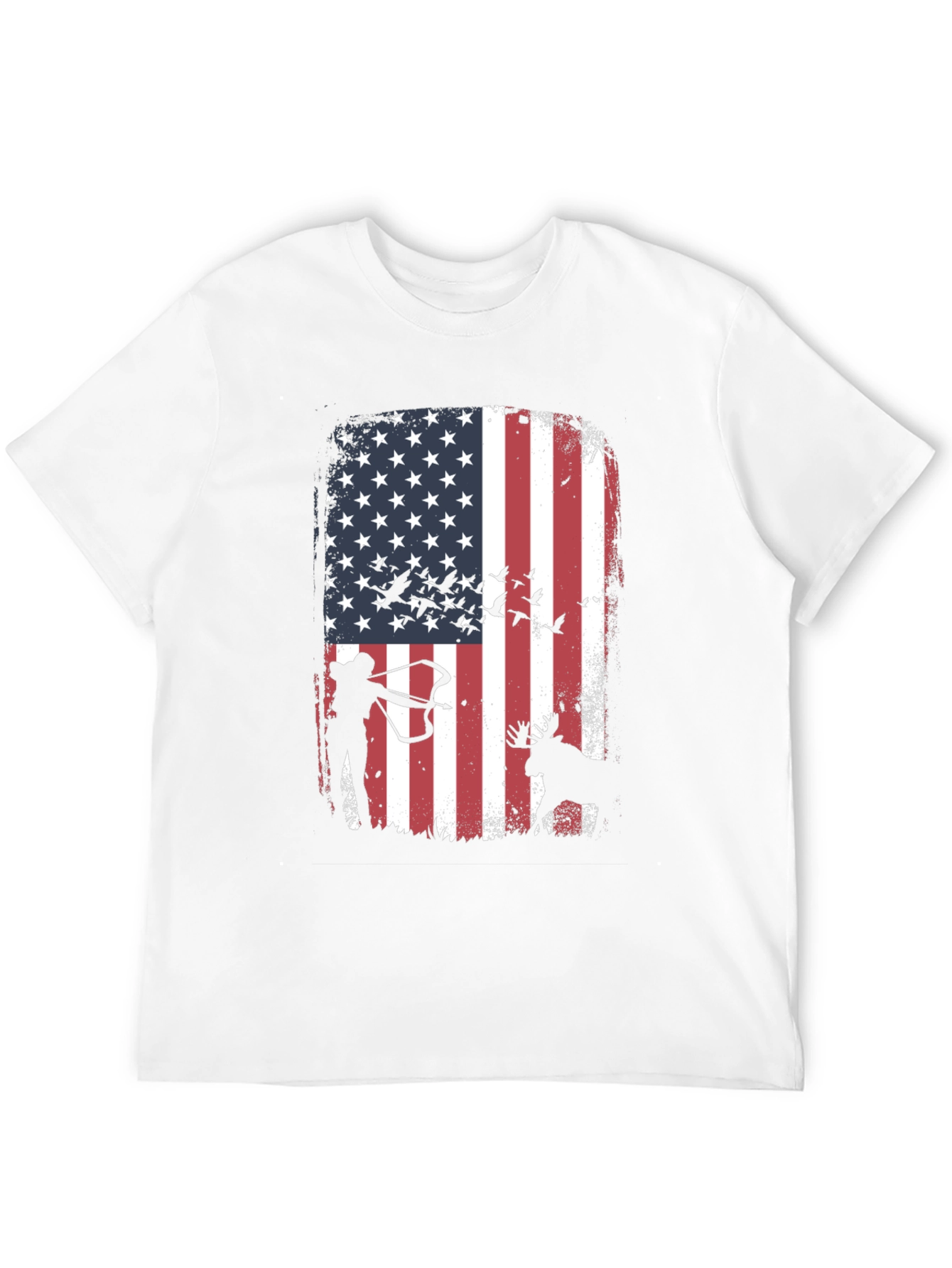 American Flag Hunting T-Shirt