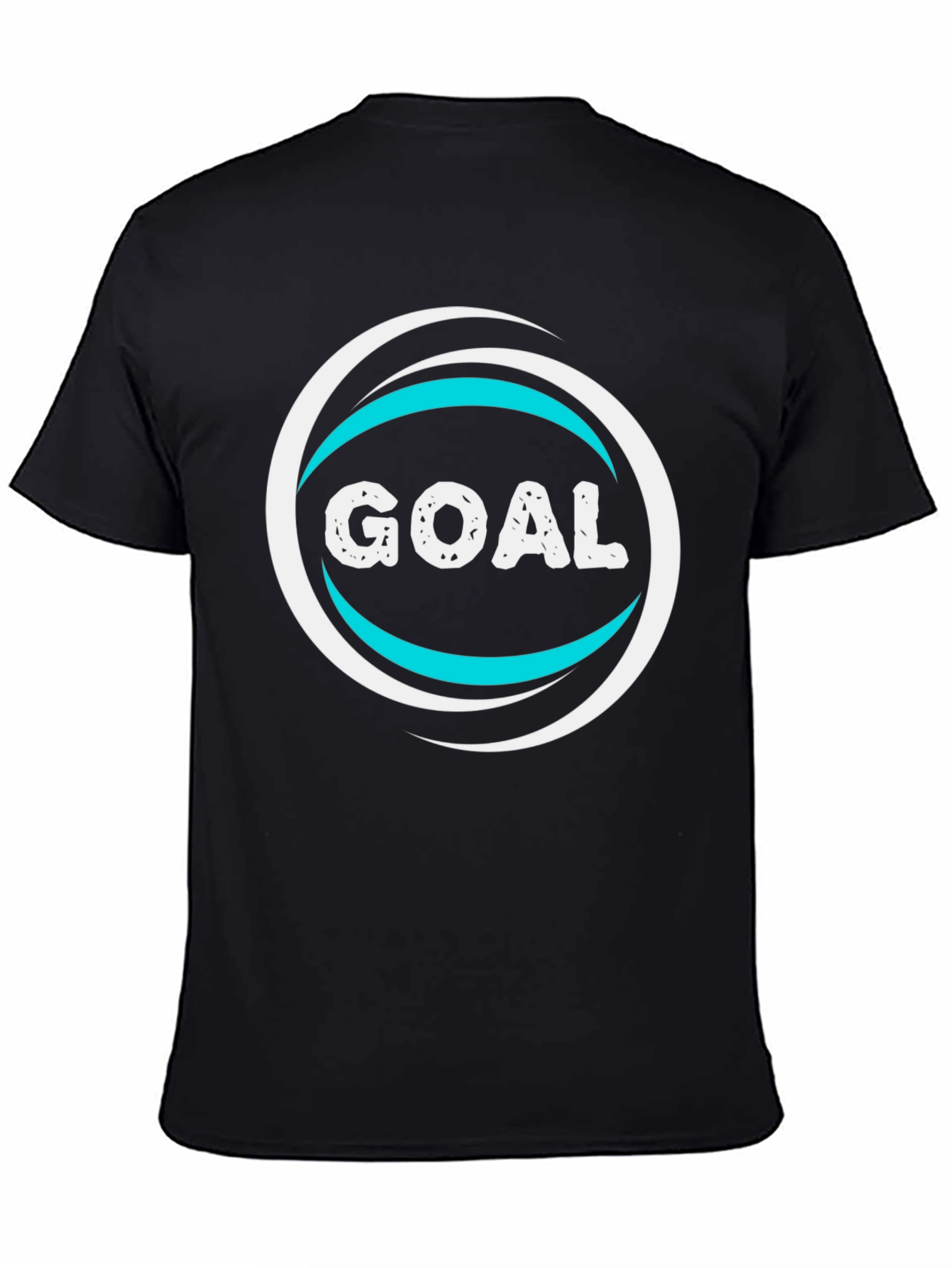 Goal T-Shirt - Black Cotton Blend Graphic Tee