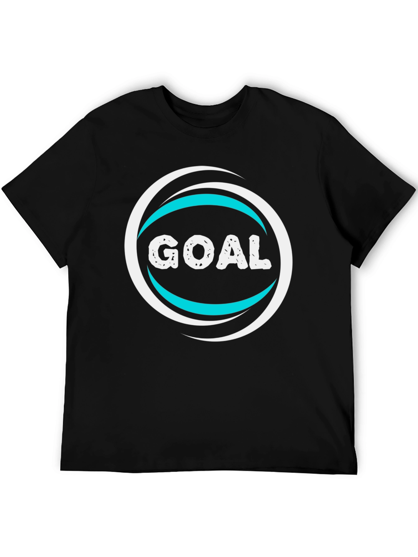 Goal T-Shirt - Black Cotton Blend Graphic Tee