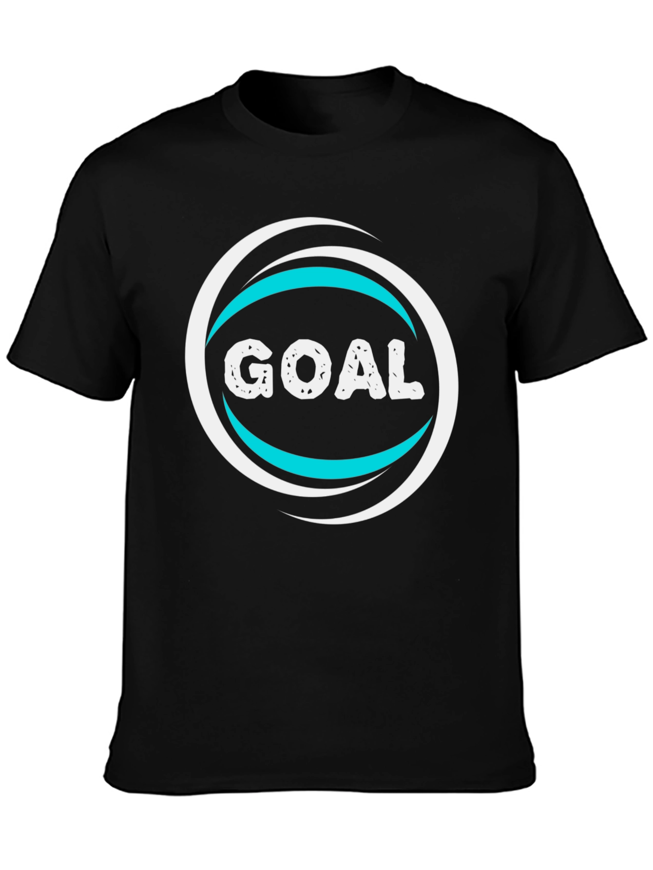 Goal T-Shirt - Black Cotton Blend Graphic Tee