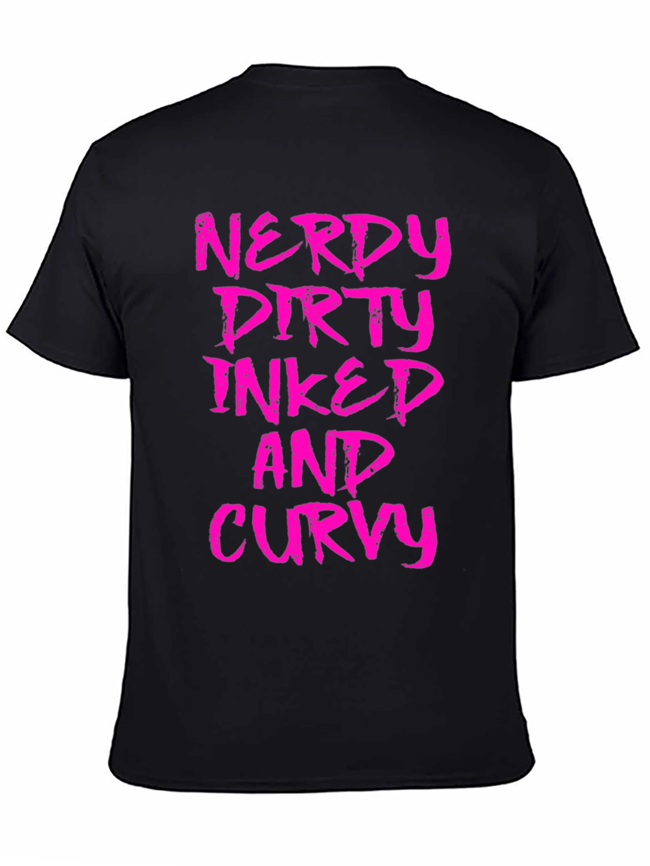 Nerdy Dirty Inked Curvy Graphic T-Shirt