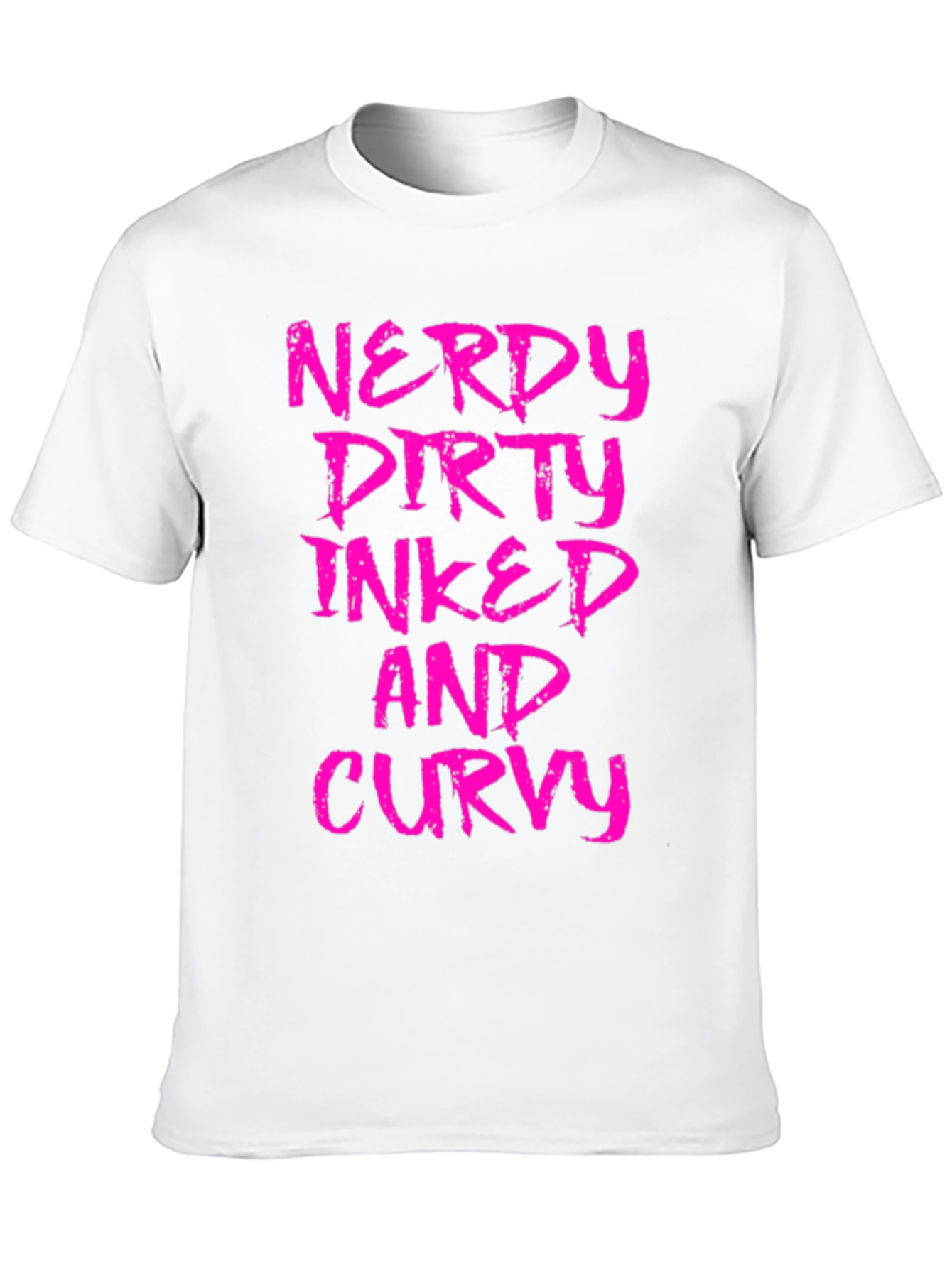 Nerdy Dirty Inked Curvy Graphic T-Shirt