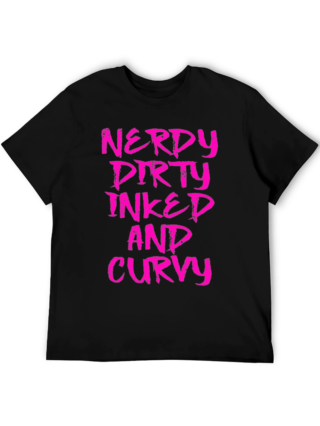 Nerdy Dirty Inked Curvy Graphic T-Shirt