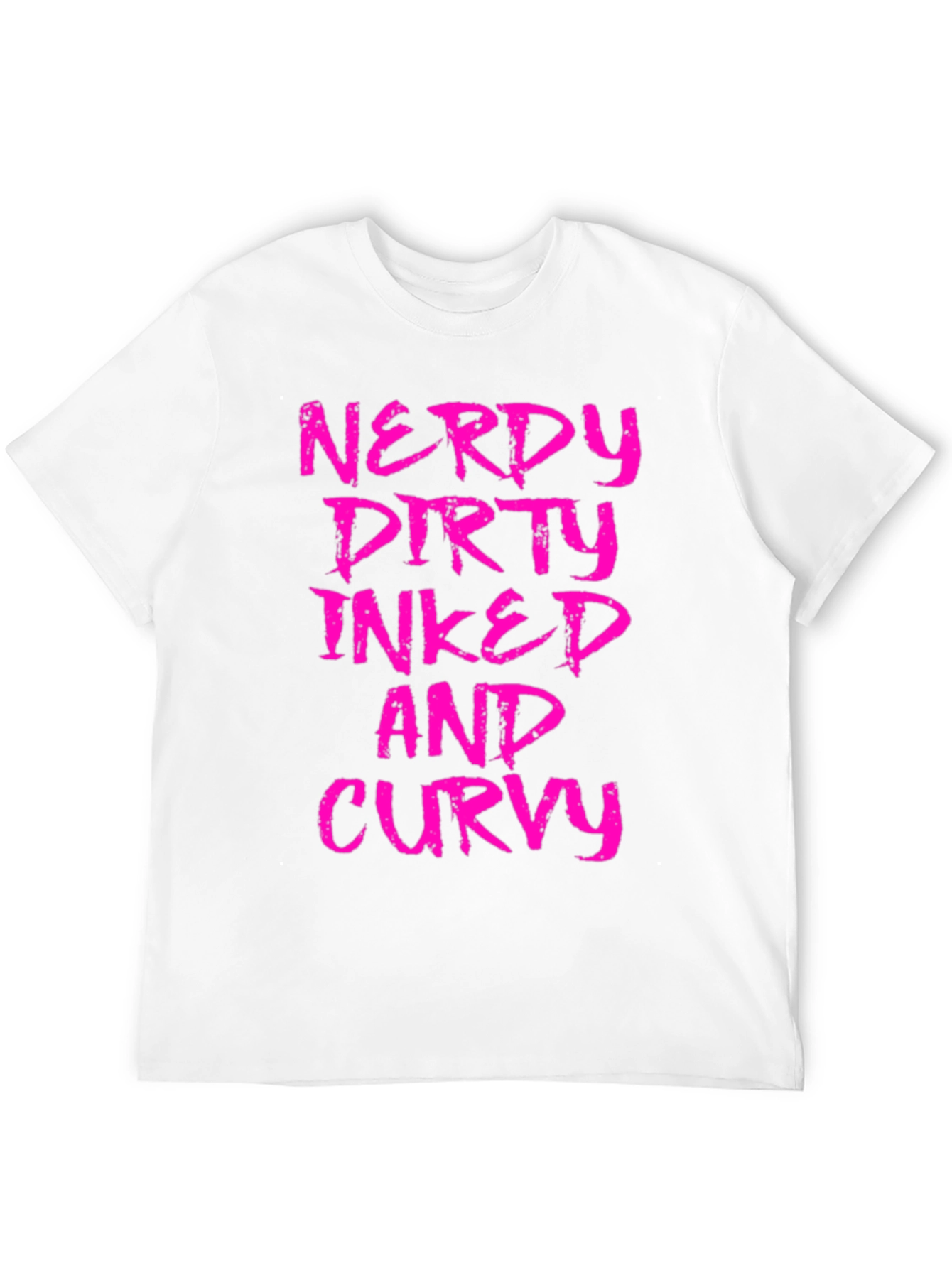 Nerdy Dirty Inked Curvy Graphic T-Shirt