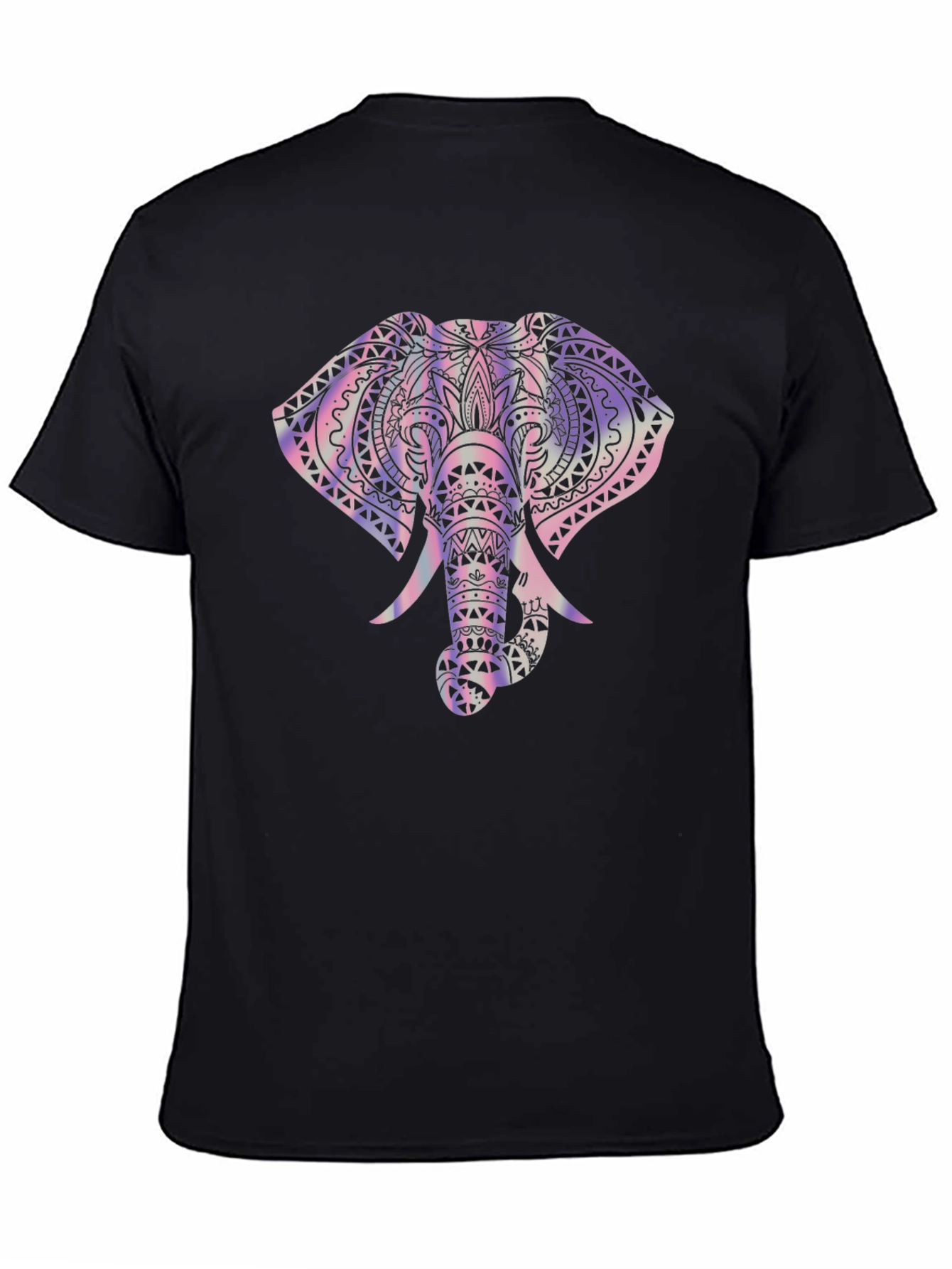 Elephant Graphic Tee - Trendy Mens Black T-Shirt
