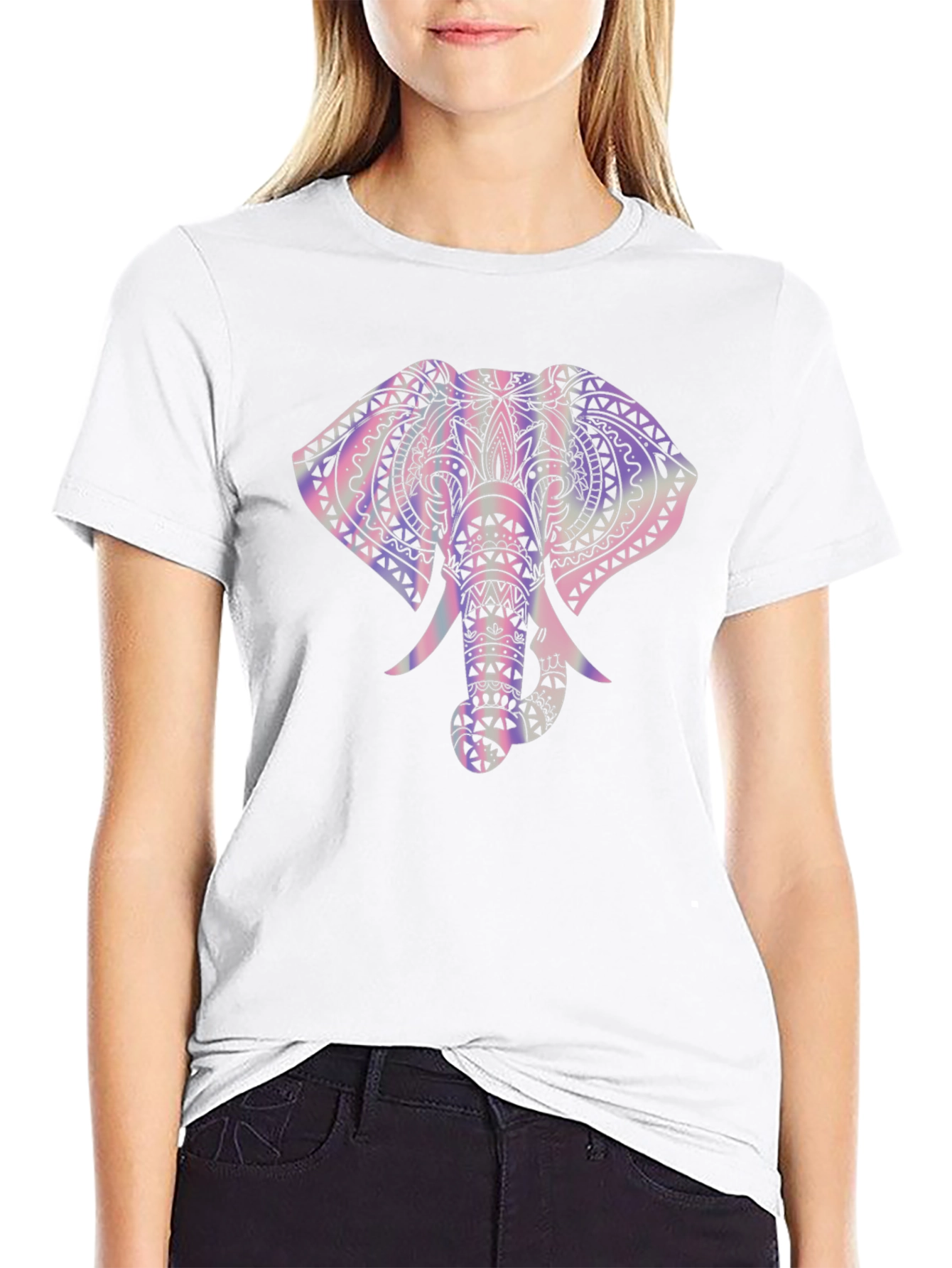 Elephant Graphic Tee - Trendy Mens Black T-Shirt