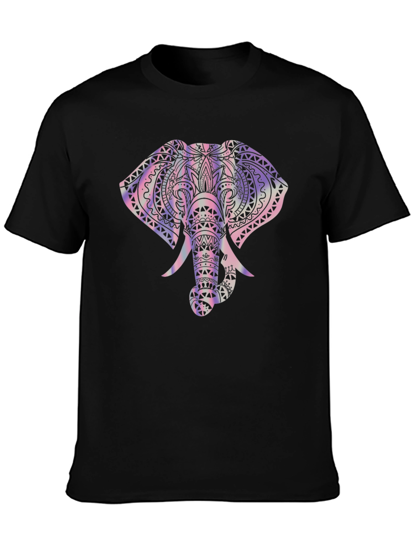 Elephant Graphic Tee - Trendy Mens Black T-Shirt