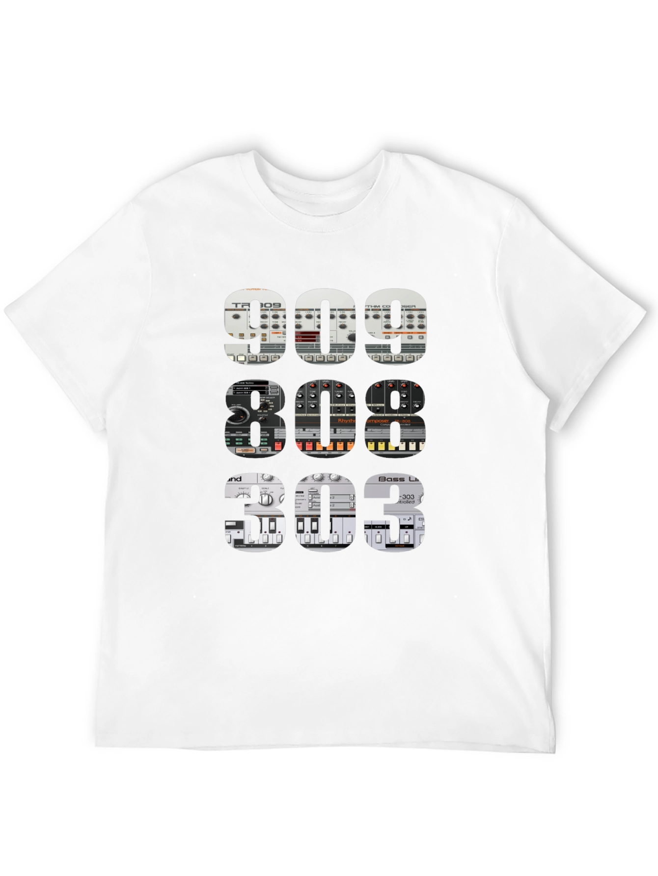 909 808 303 Synth T-Shirt - Music Producer