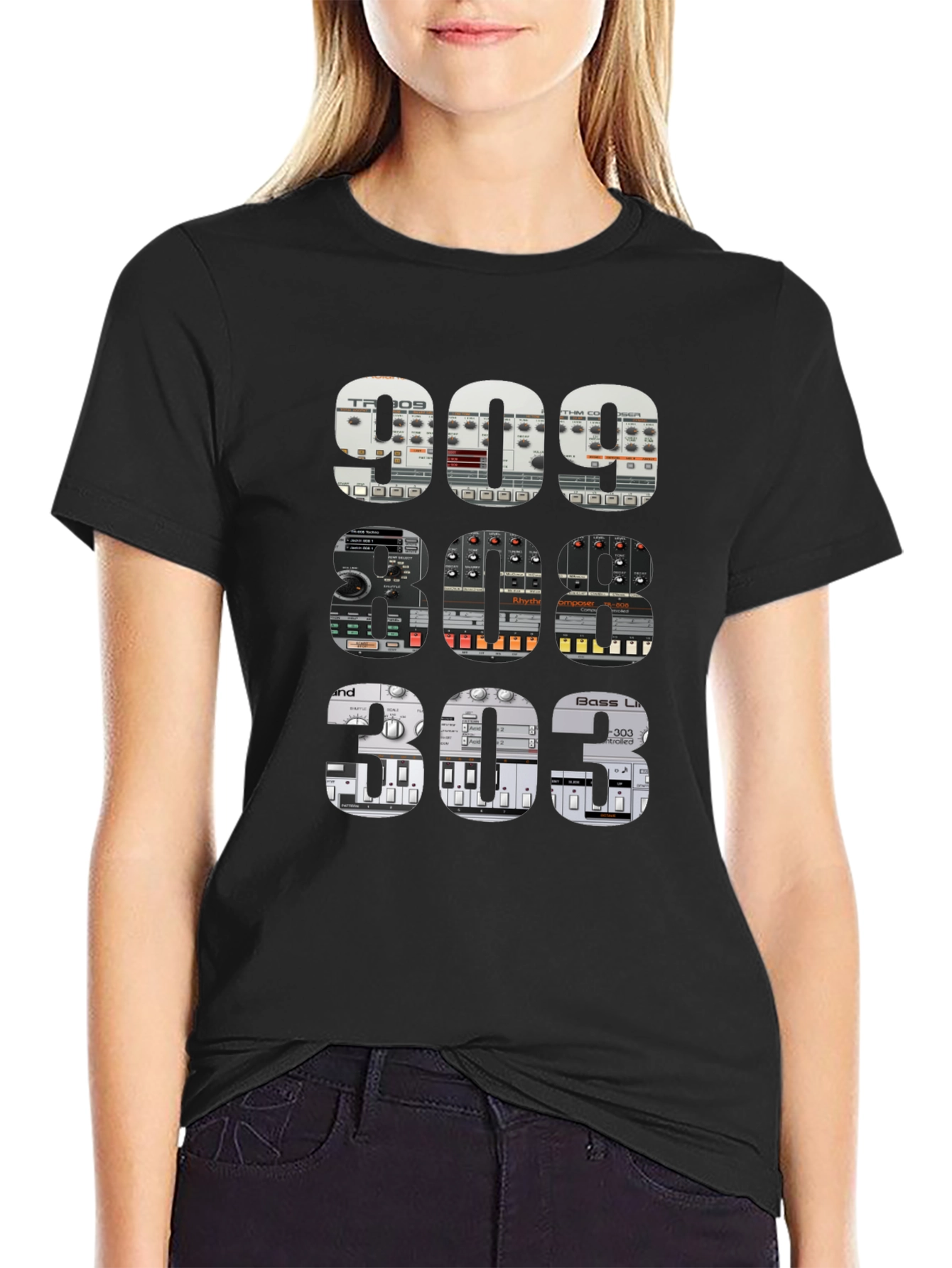 909 808 303 Synth T-Shirt - Music Producer