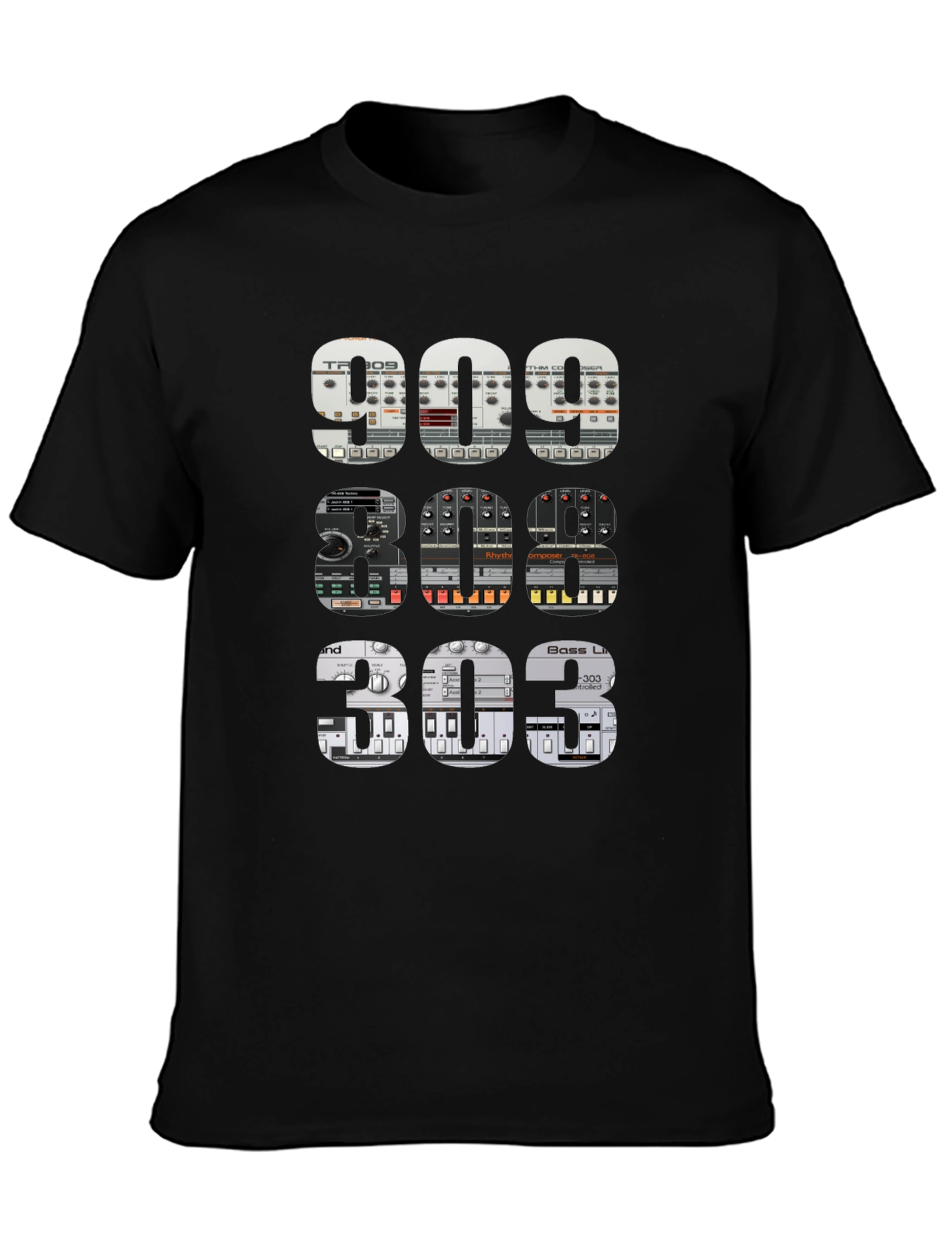 909 808 303 Synth T-Shirt - Music Producer