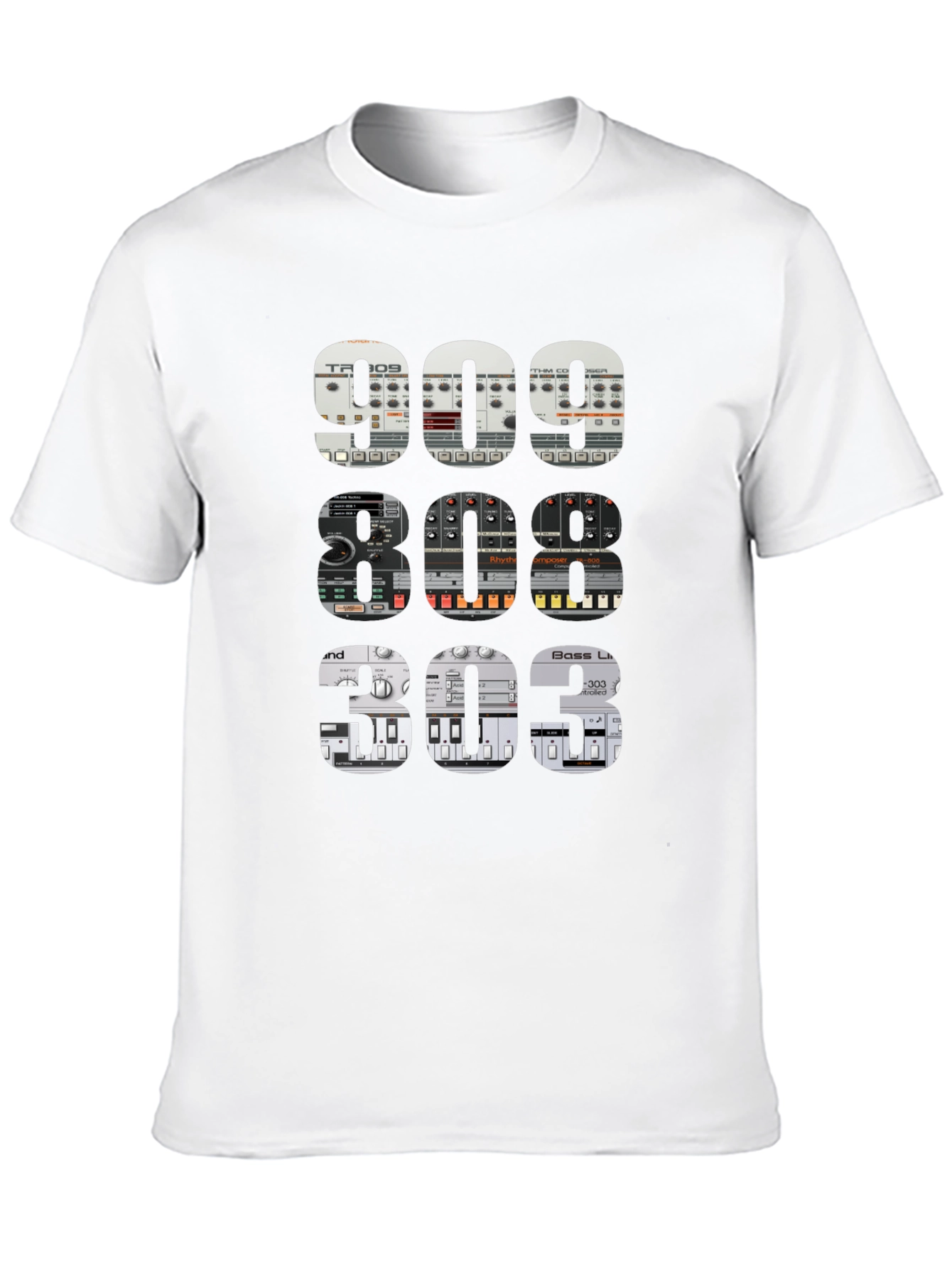 909 808 303 Synth T-Shirt - Music Producer