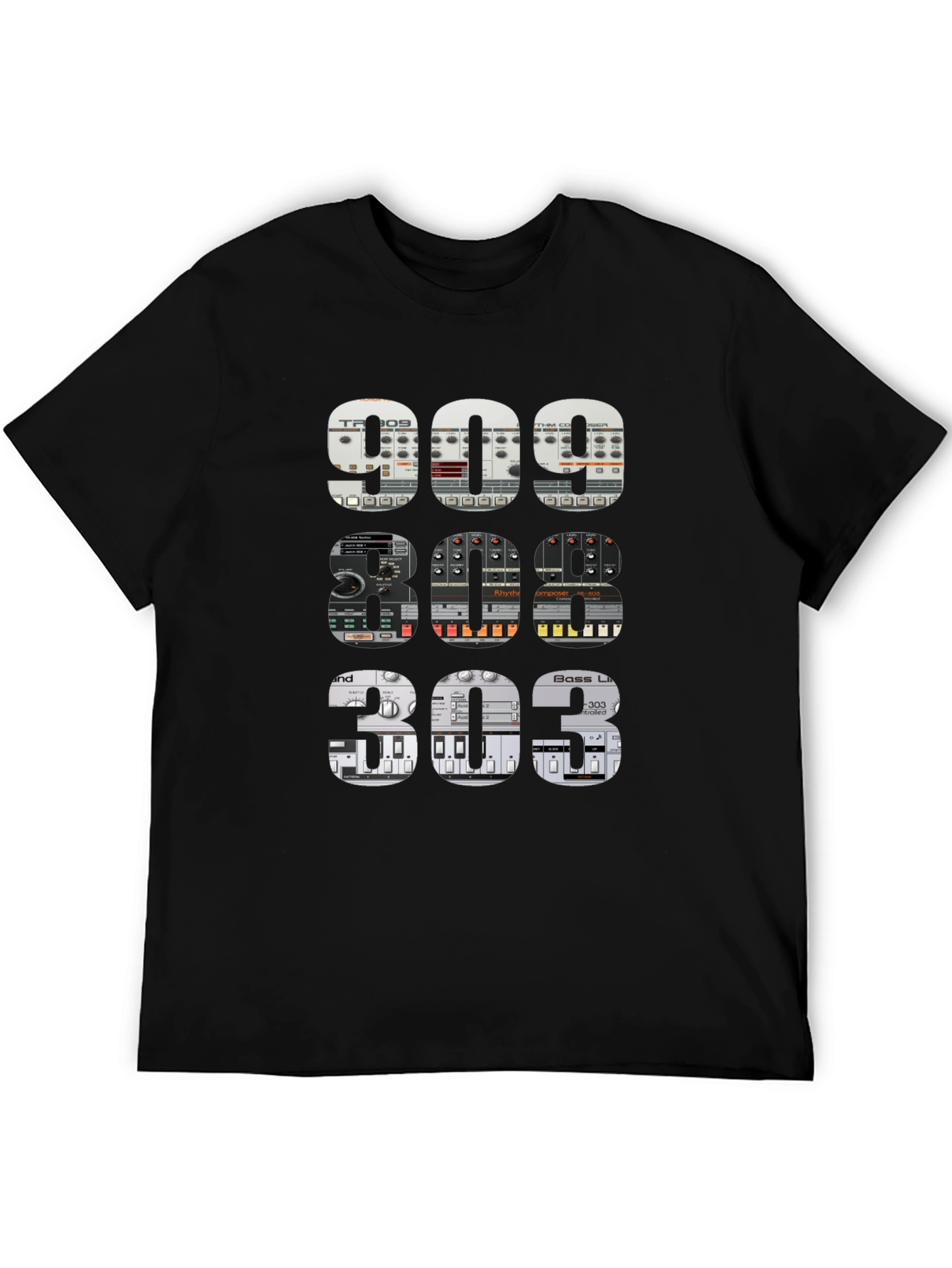 909 808 303 Synth T-Shirt - Music Producer