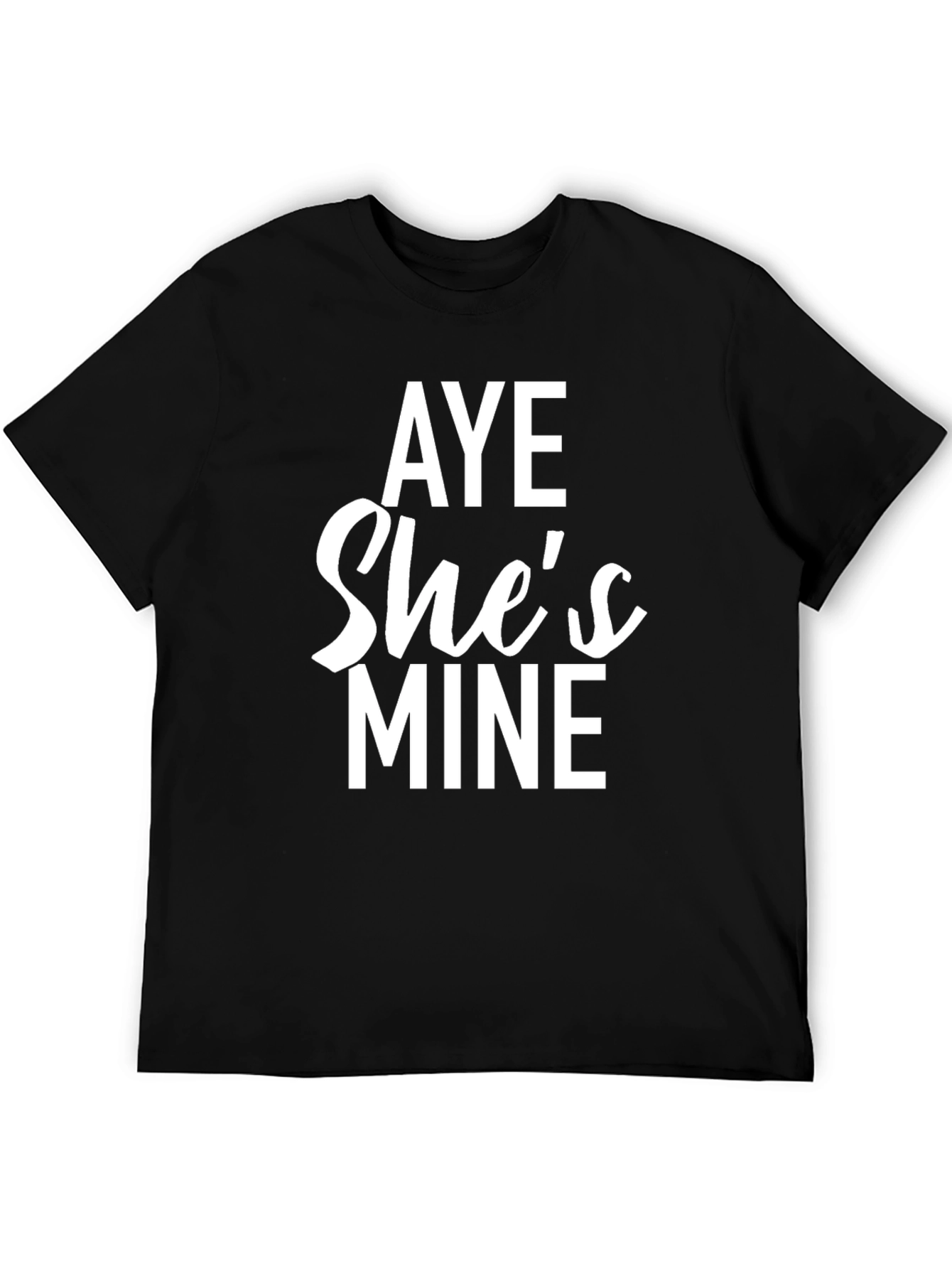 Aye Shes Mine Graphic Tee - Black Cotton Blend